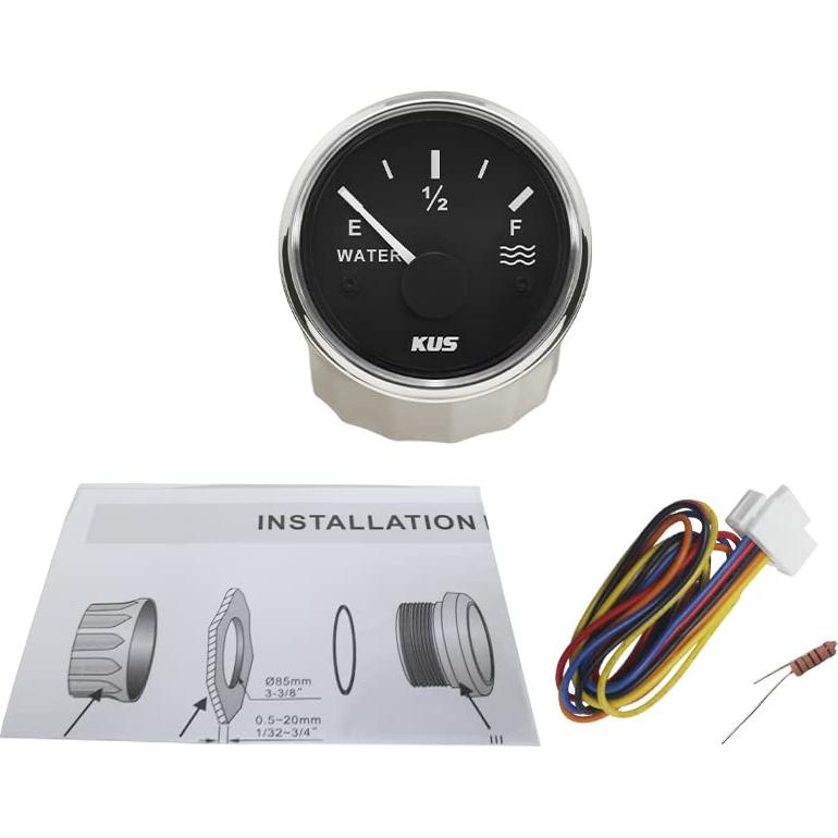 Medidor de Nivel de Agua ELING 52mm 12V/24V Retroiluminado