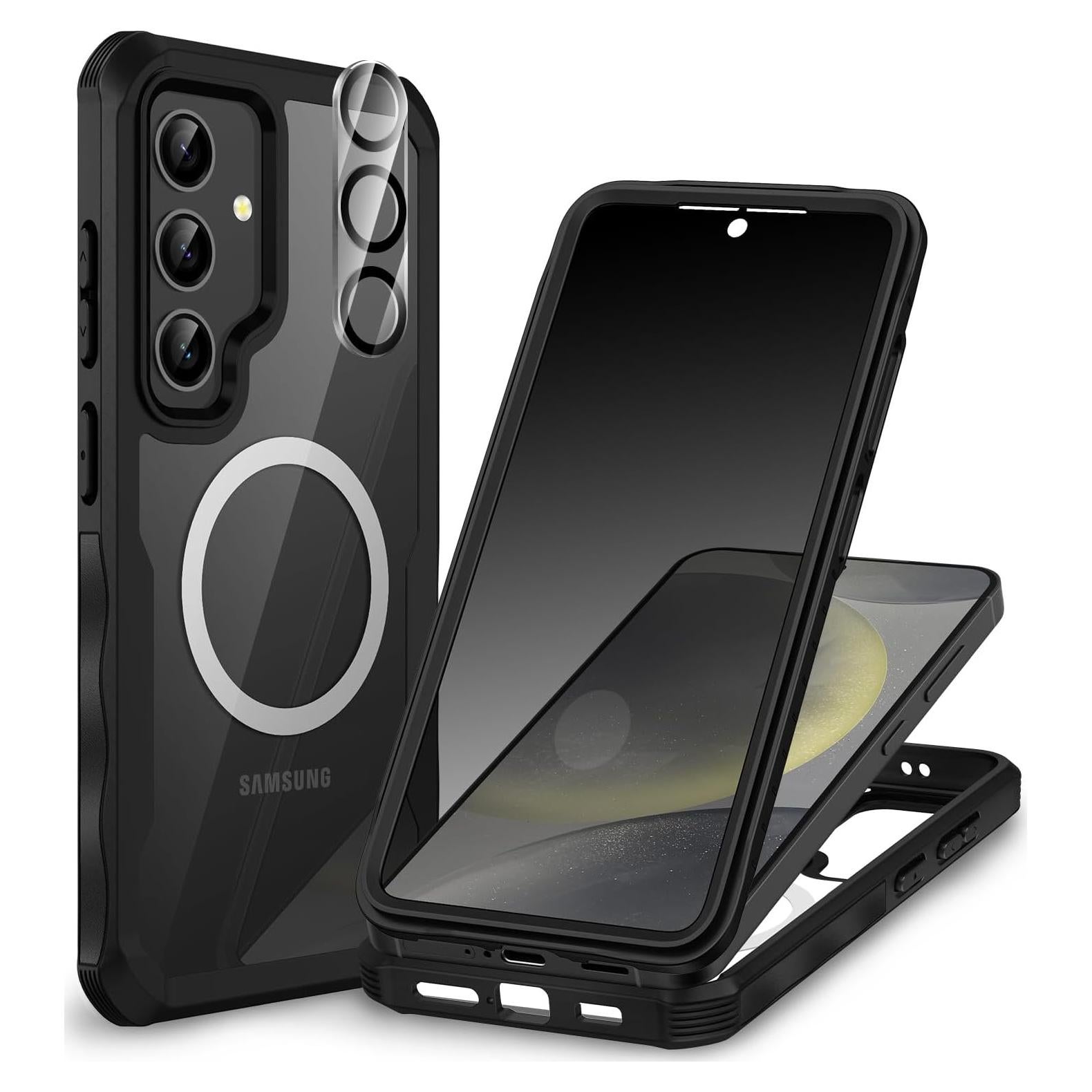 Funda Magnética CENHUFO para Samsung Galaxy S24 - Negra