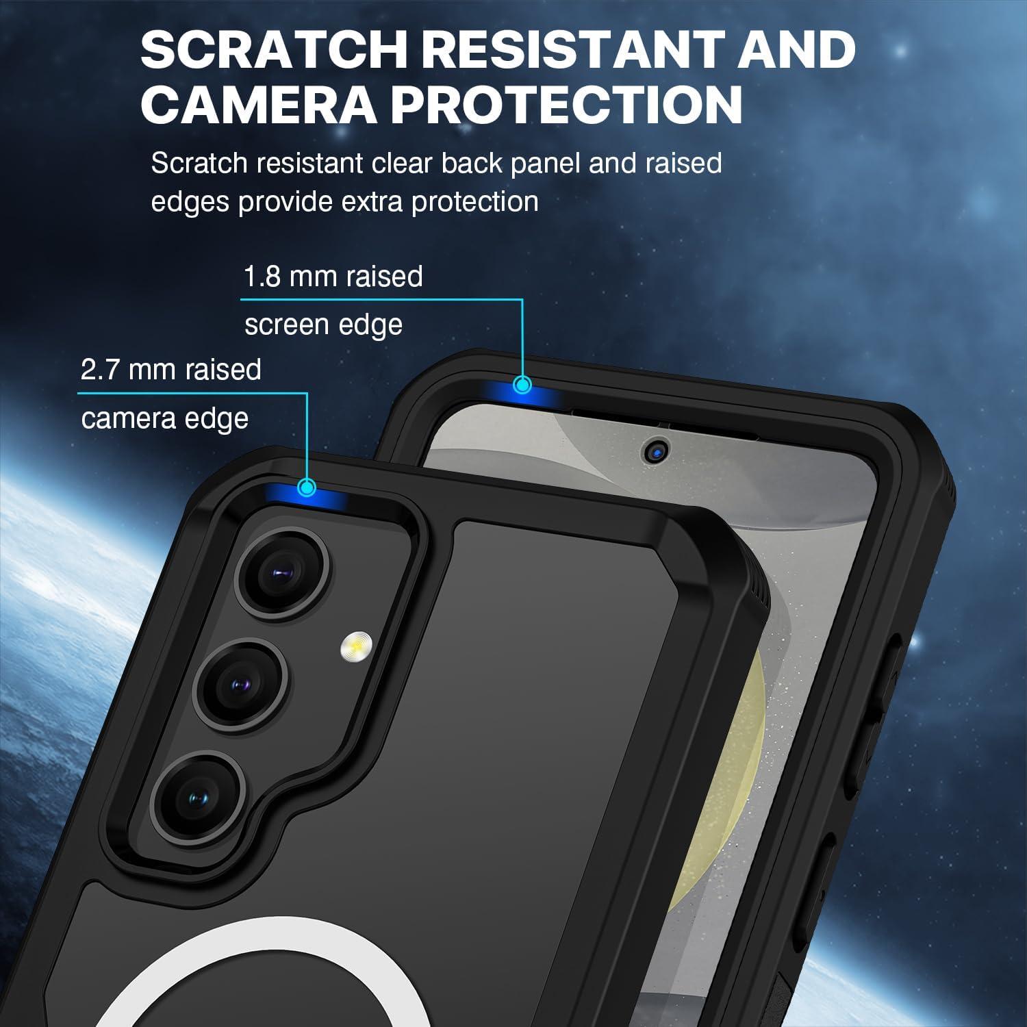 Funda Magnética CENHUFO para Samsung Galaxy S24 - Negra