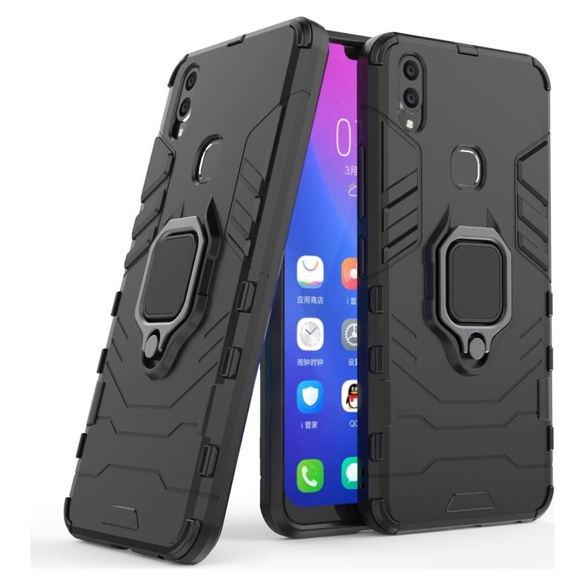 Funda Dura LuluMain para VIVO V9/V9 Youth/Y85 - Negro