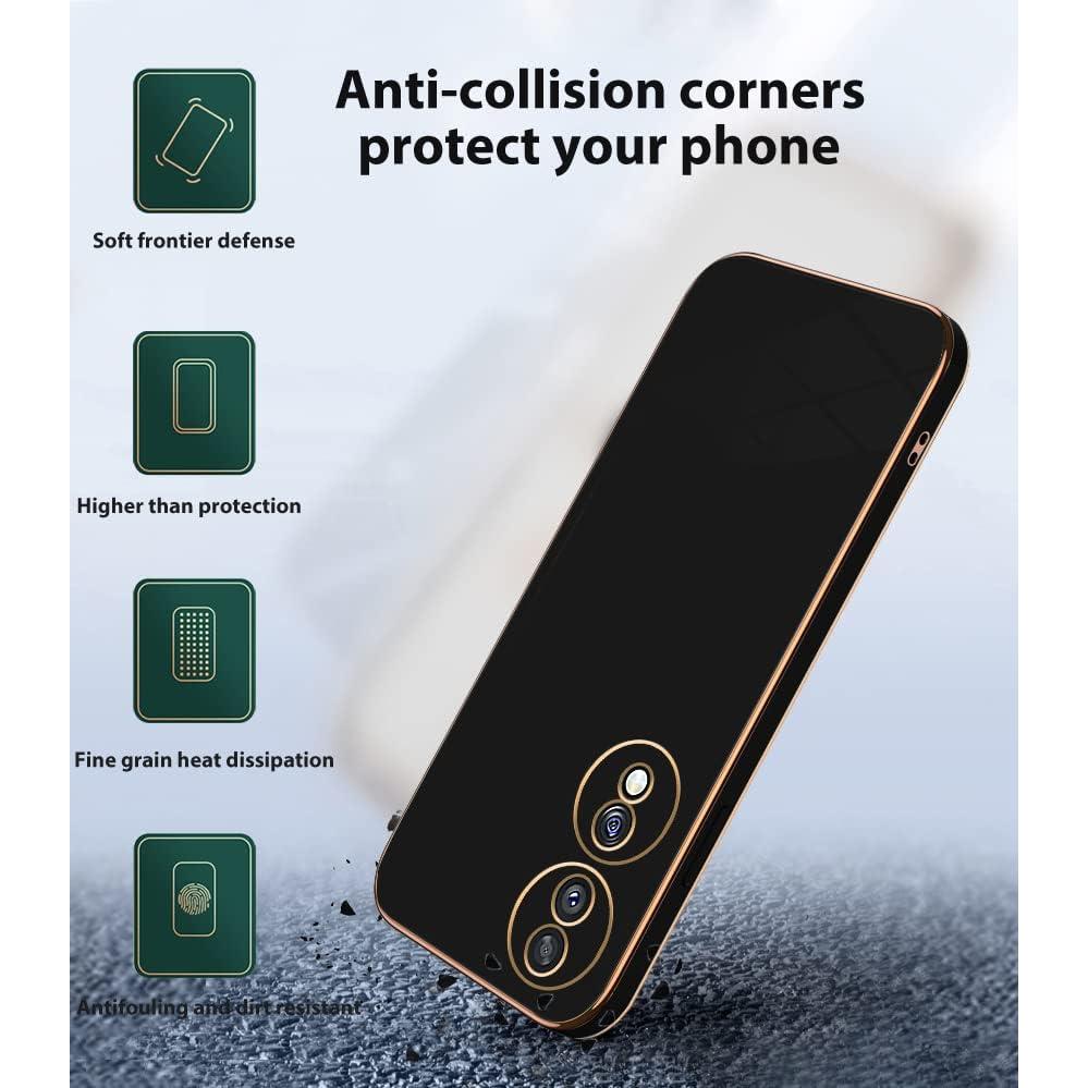 Funda de Silicona TPU Honor 70 - Protección Total Negra