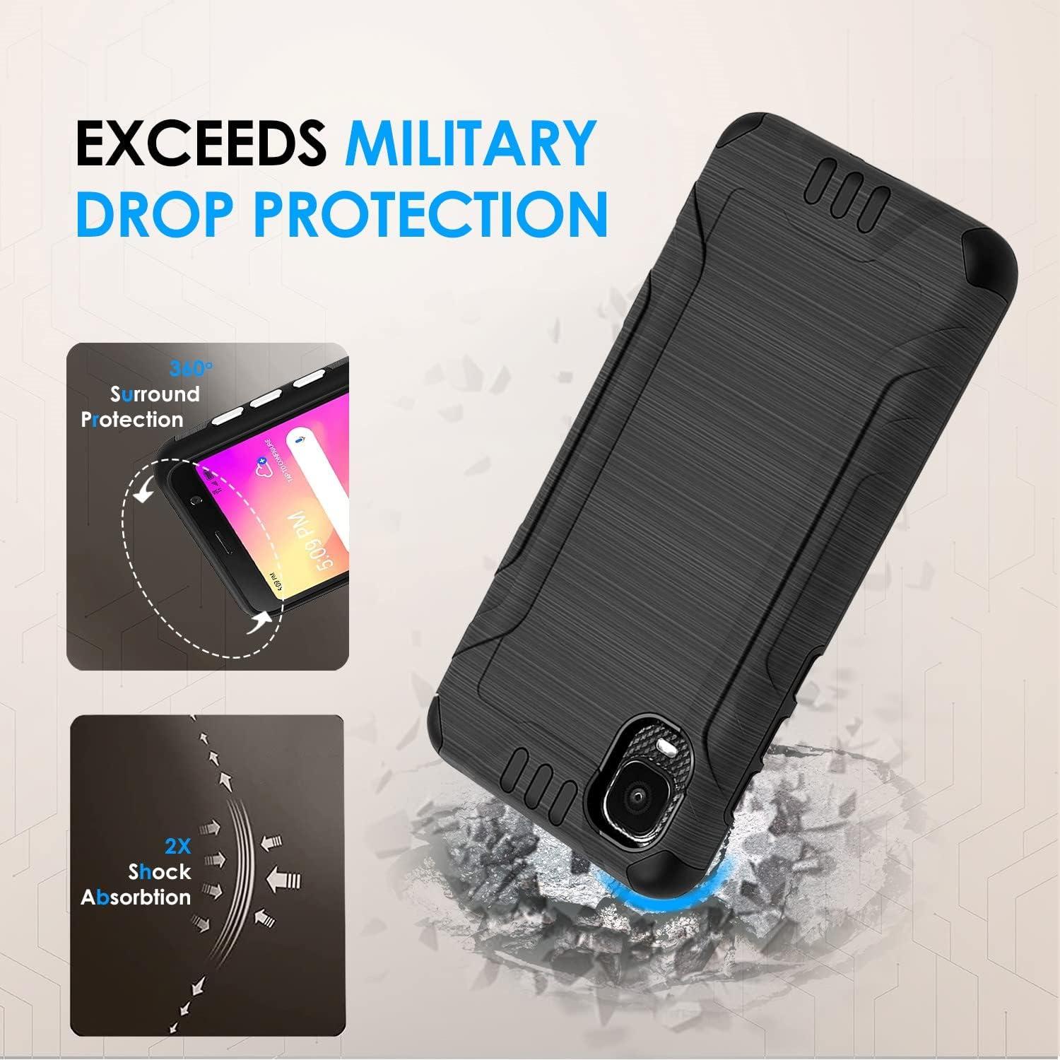 Funda TJS para Alcatel TCL A3 A509DL y TCL A30 con Protector