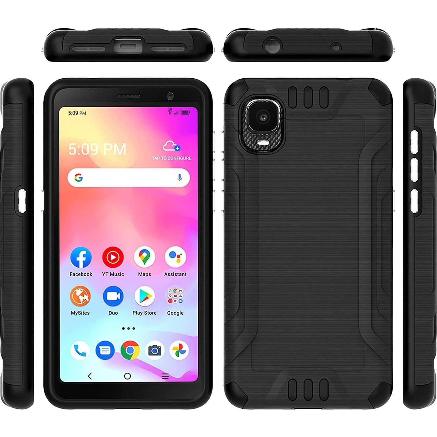 Funda TJS para Alcatel TCL A3 A509DL y TCL A30 con Protector