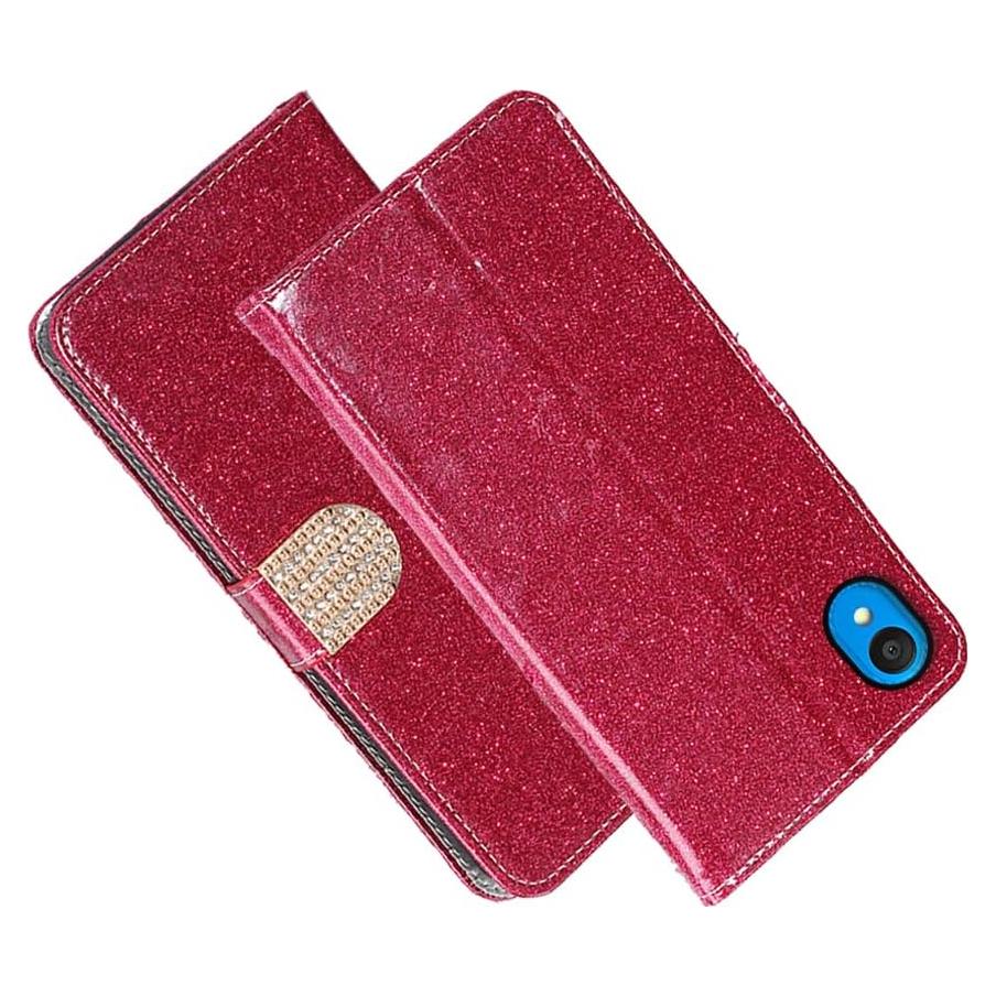 Funda Cartera Plegable Shitomua para Alcatel 1 2019/2021 - Rojo