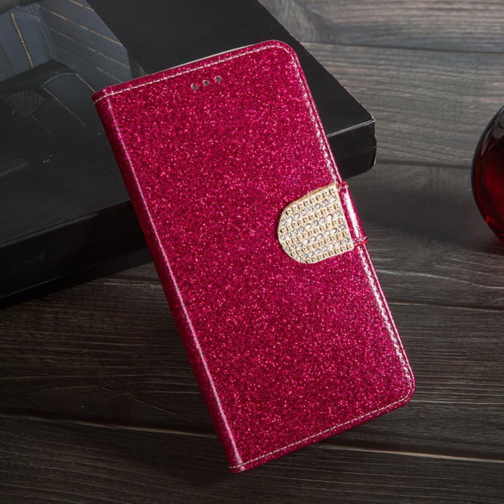 Funda Cartera Plegable Shitomua para Alcatel 1 2019/2021 - Rojo