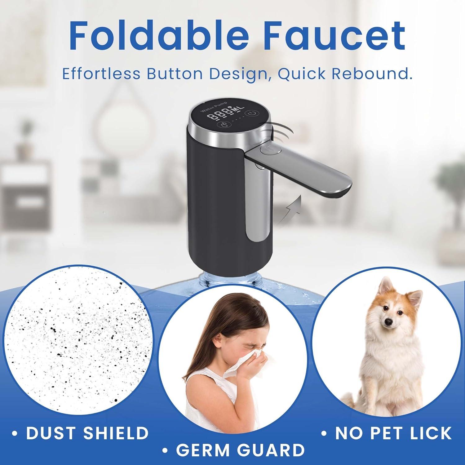 Dispensador de Agua Eléctrico UNNEES 5 Galones con Pantalla LED