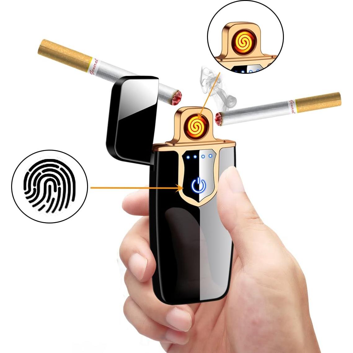 Encendedor Eléctrico COZYLIFE Recargable USB Doble Lado Negro