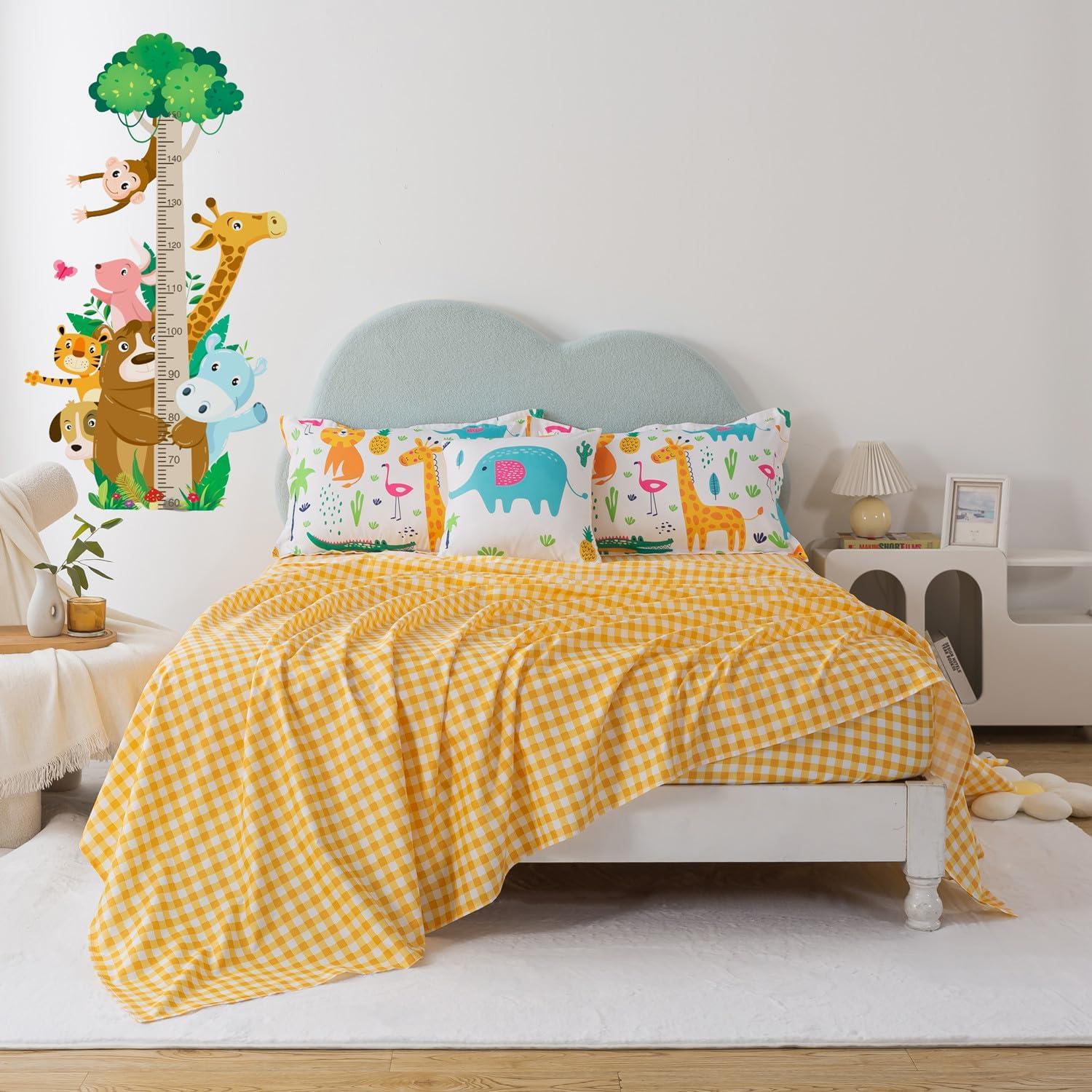 Juego de Cama Twin 6 Piezas qjmiaofang Animales Selva