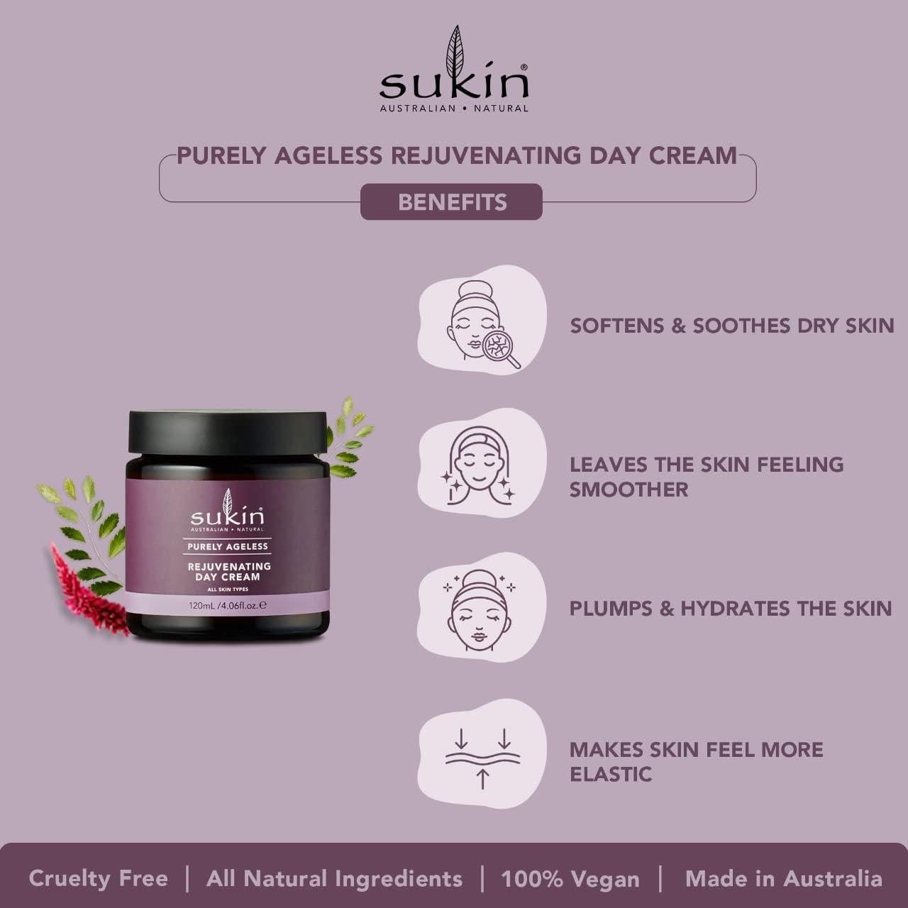 Crema Rejuvenecedora de Día Sukin Purely Ageless 120 ml