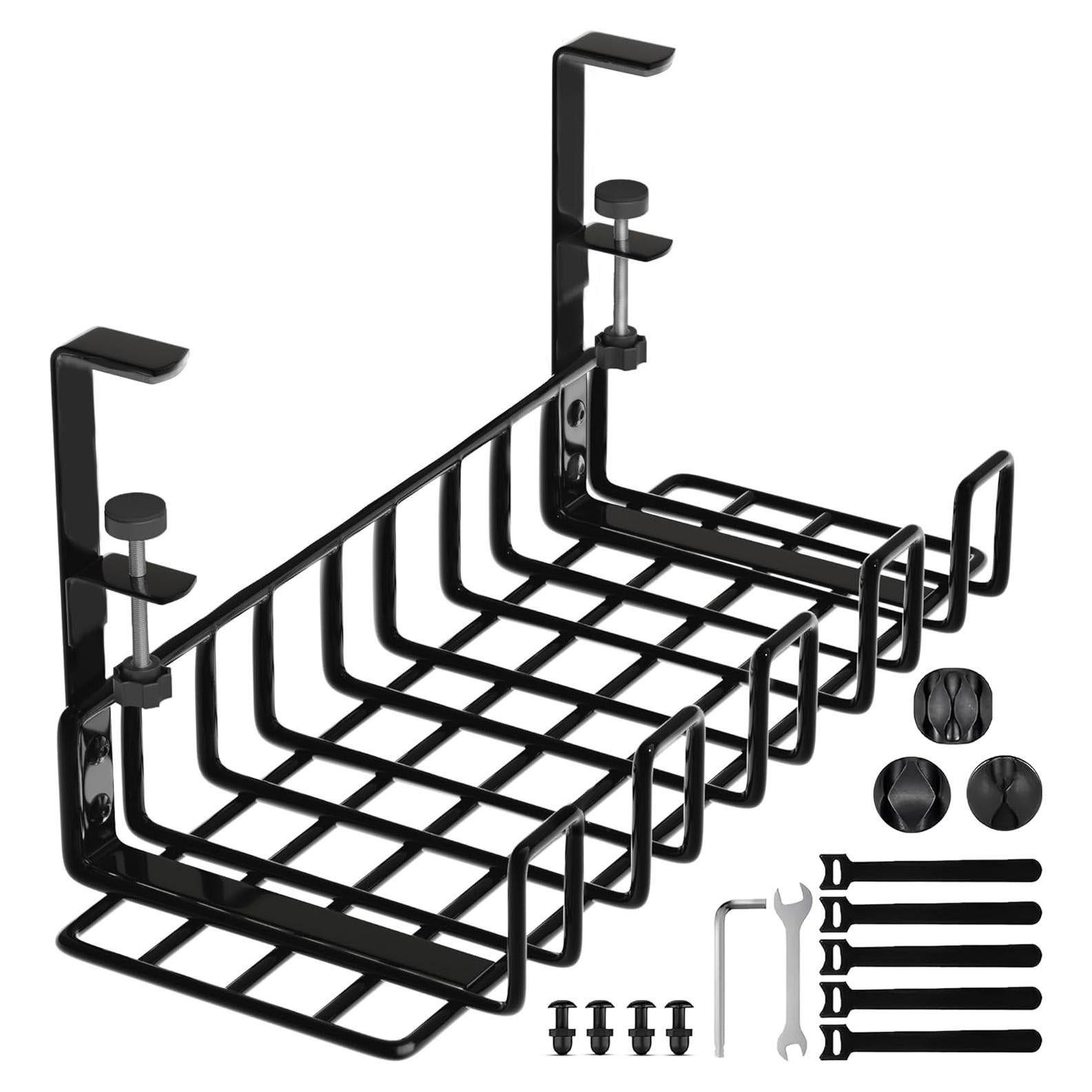 Bandeja organizadora de cables WTADAY 16x6 cm sin taladrar