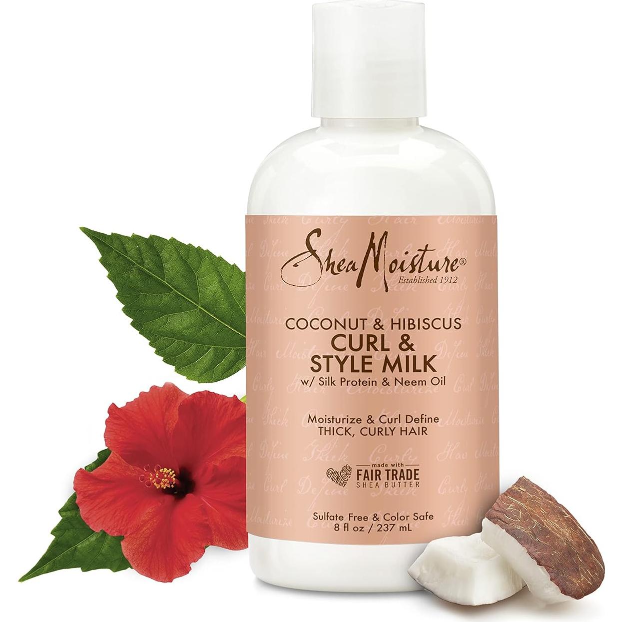 Leche de Estilo y Rizo SheaMoisture Coco y Hibisco 226.8 g