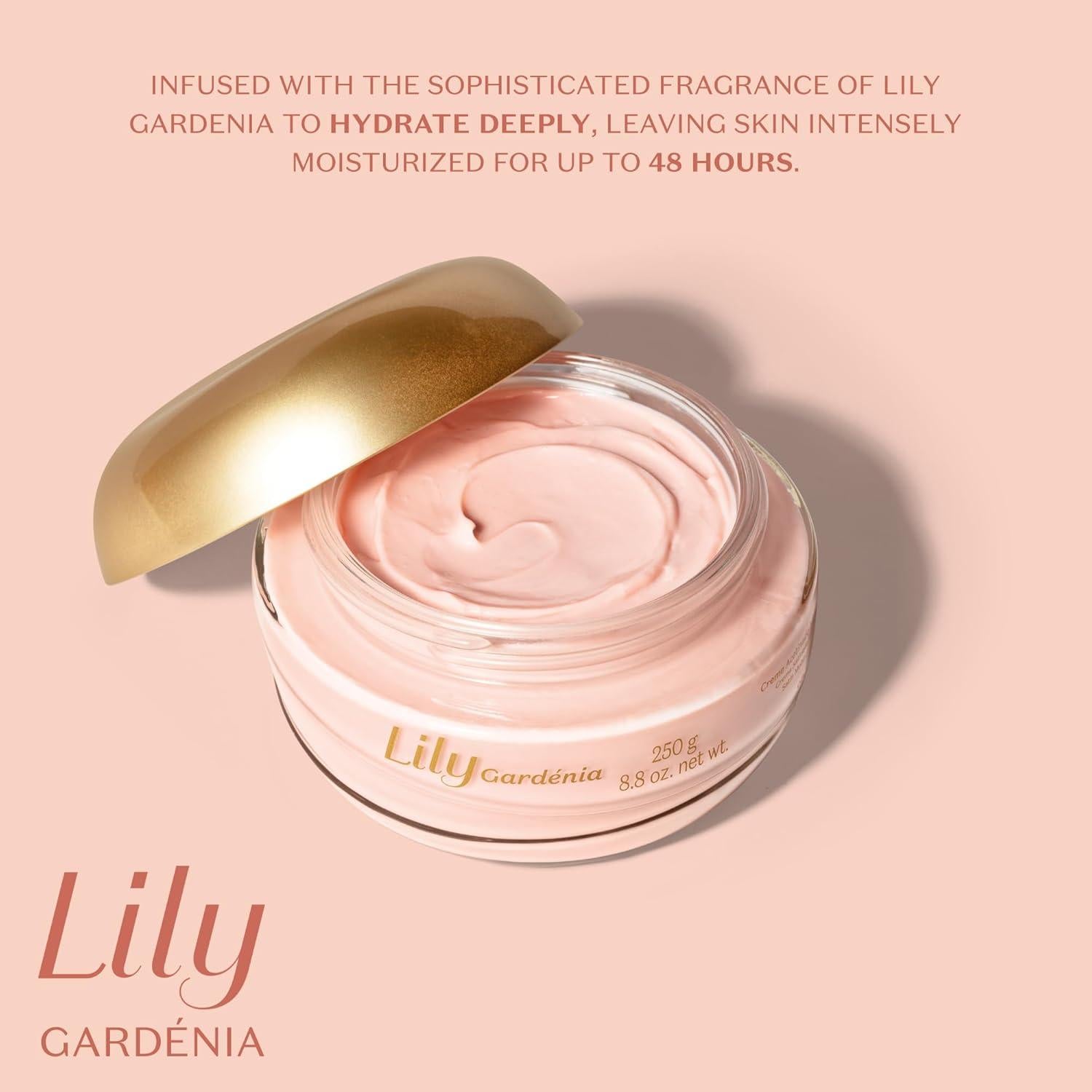 Crema Corporal Satinada O Boticário Lily Gardenia 250g