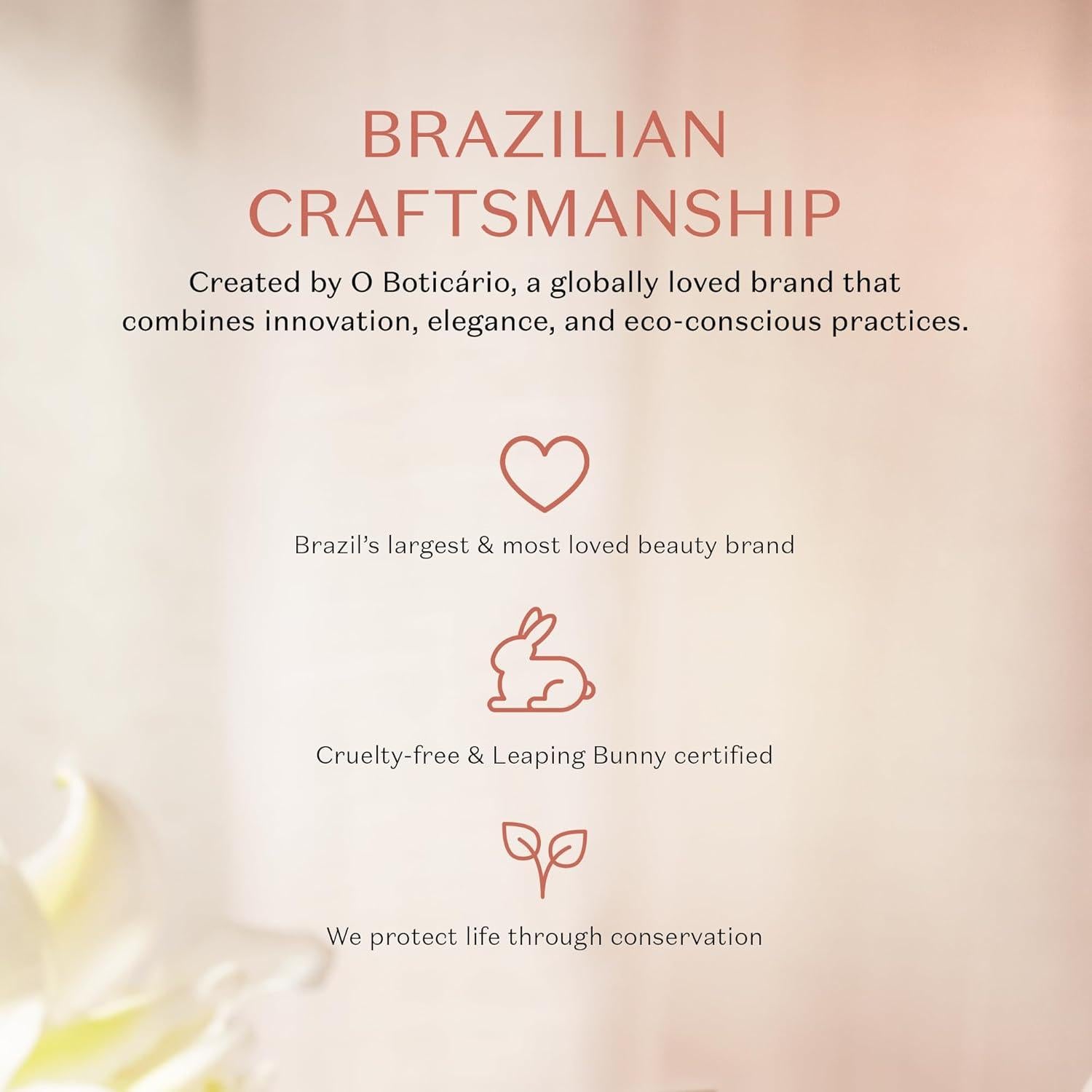 Crema Corporal Satinada O Boticário Lily Gardenia 250g