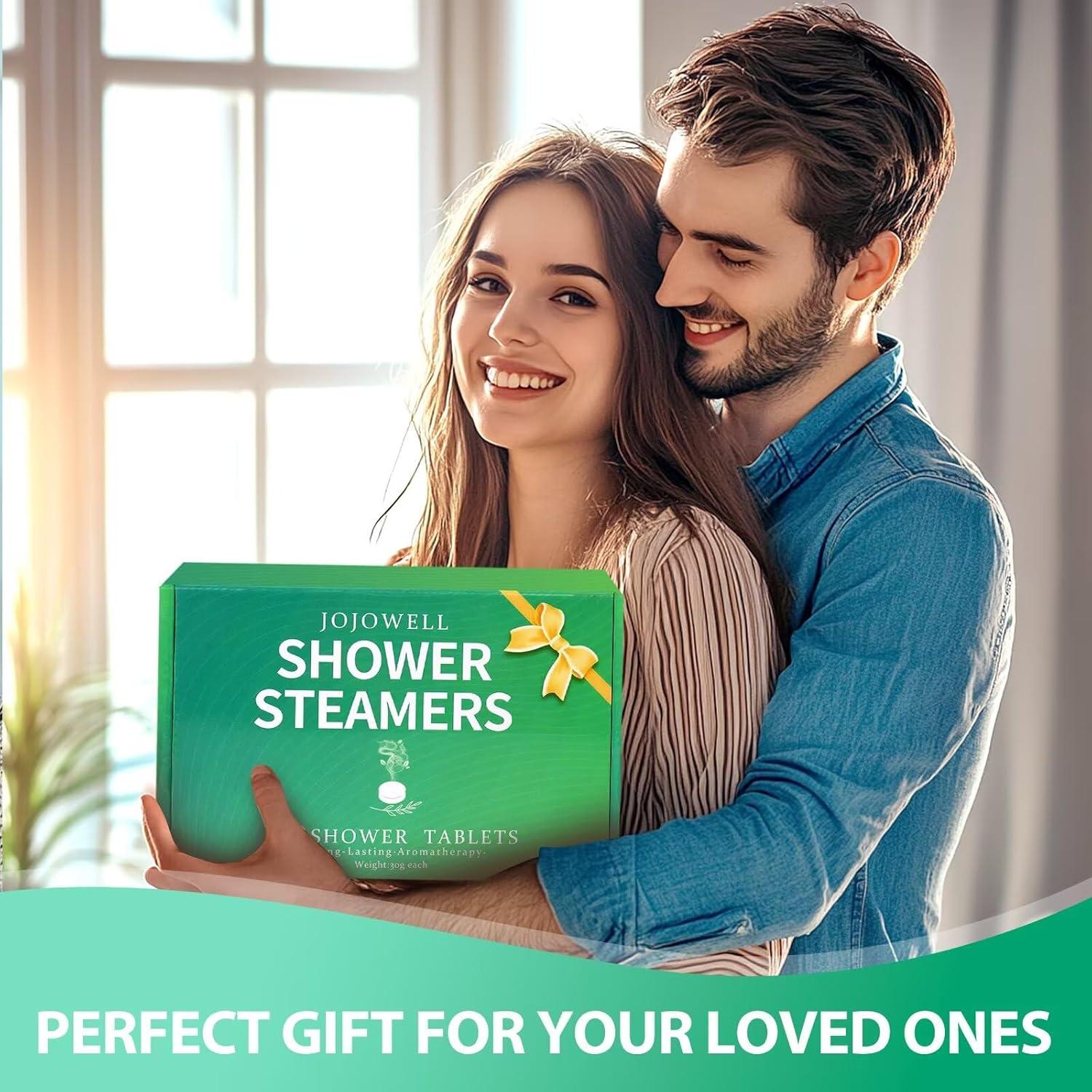 Bombas de Vapor para Ducha JoJowell - 12 Paquetes Eucalipto y Menta