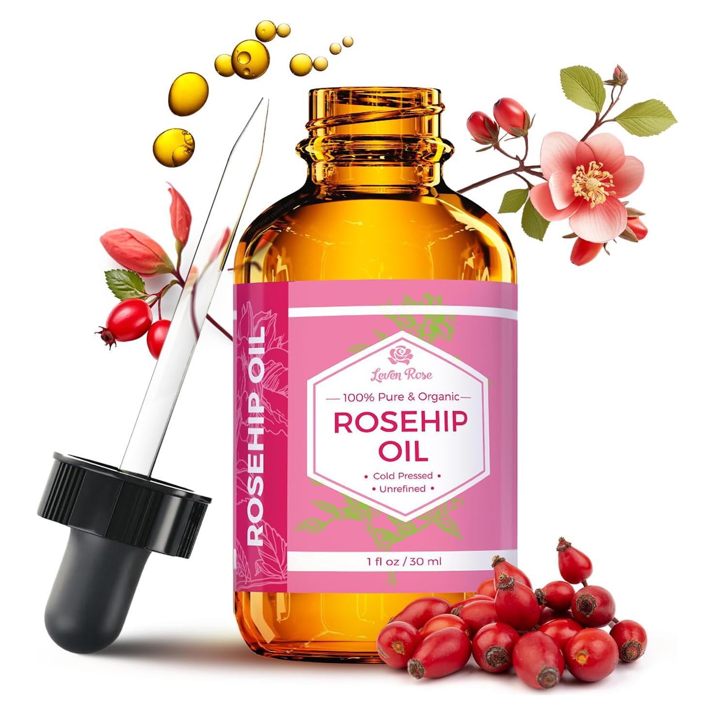 Aceite de Semilla de Rosa Mosqueta Leven Rose 30 ml - Hidratante Facial