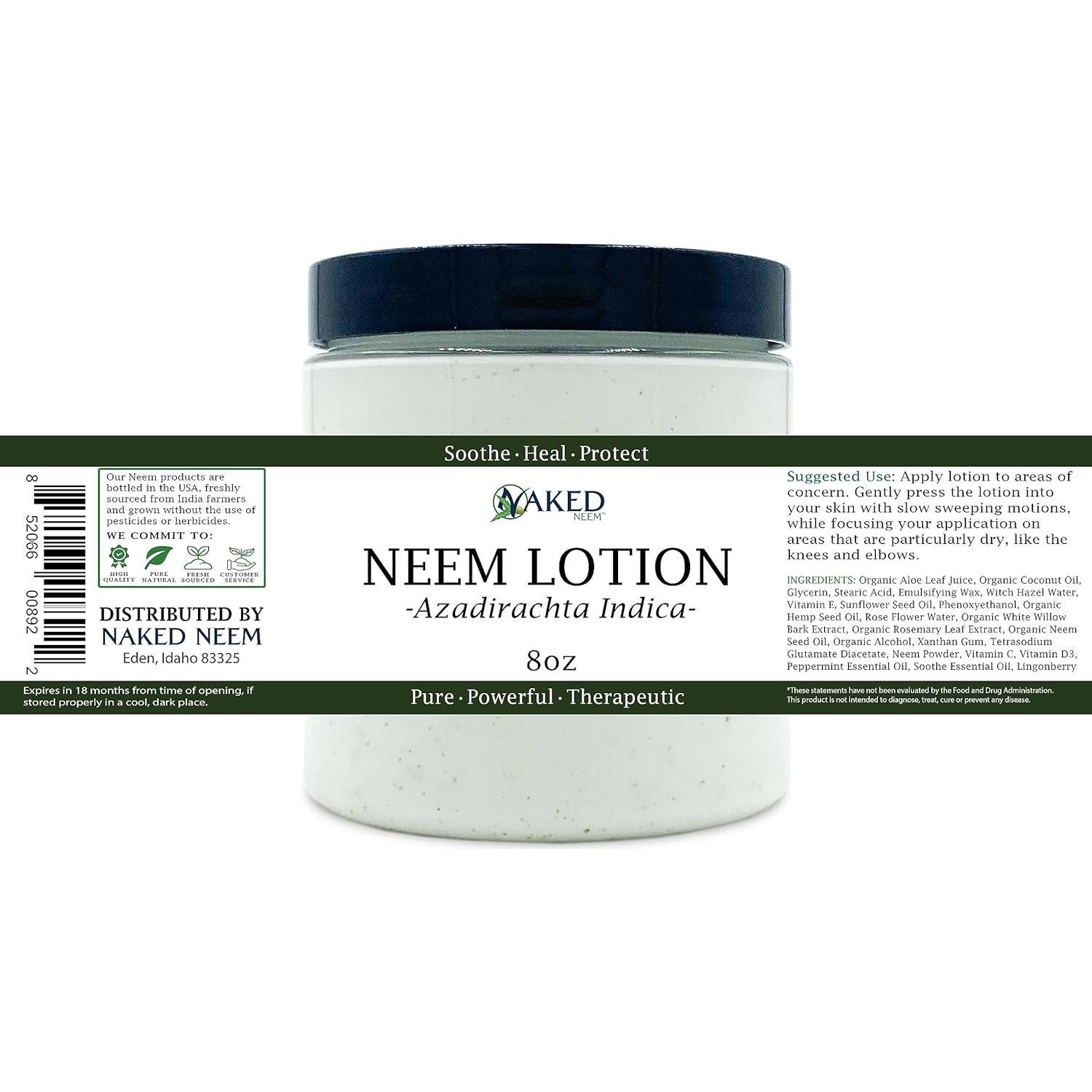 Loción para Manos y Cuerpo Zatural Neem 226.8g - Calma y Protege