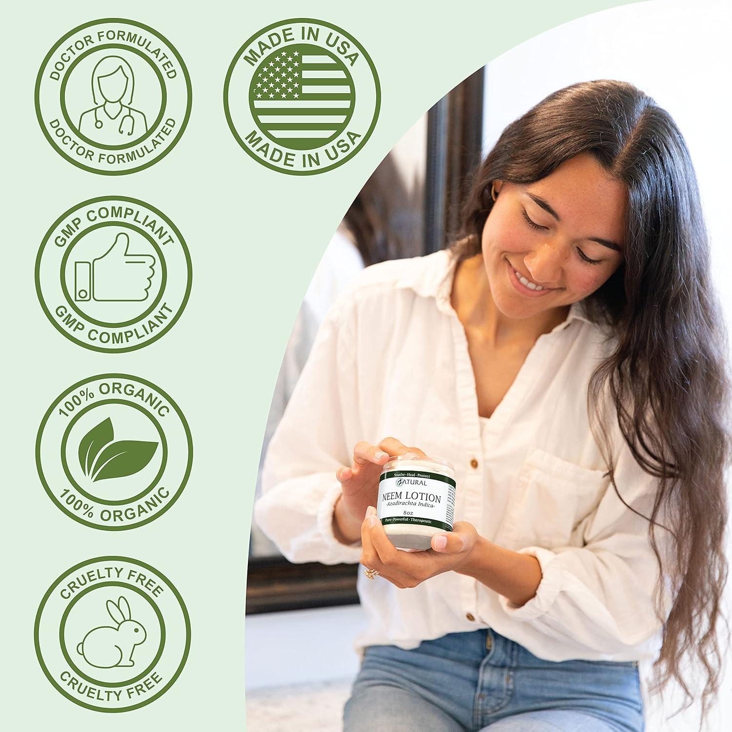 Loción para Manos y Cuerpo Zatural Neem 226.8g - Calma y Protege