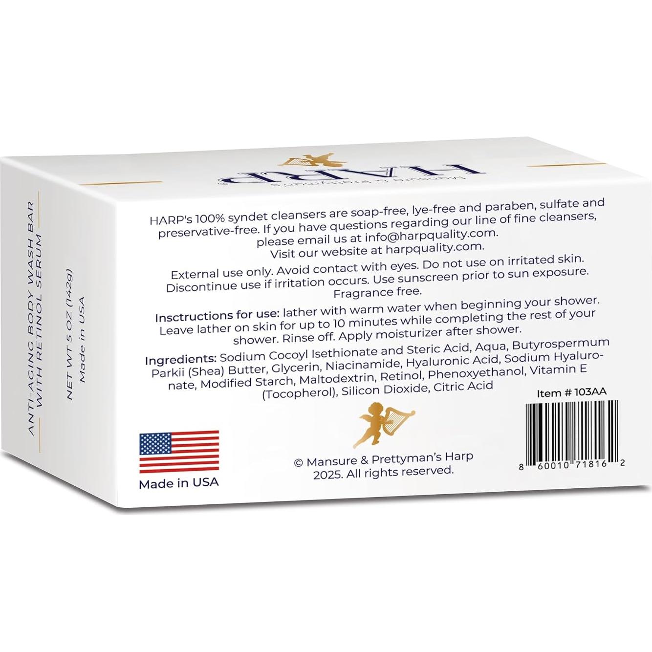 HARP Jabón Corporal Anti-Envejecimiento 142g con Retinol