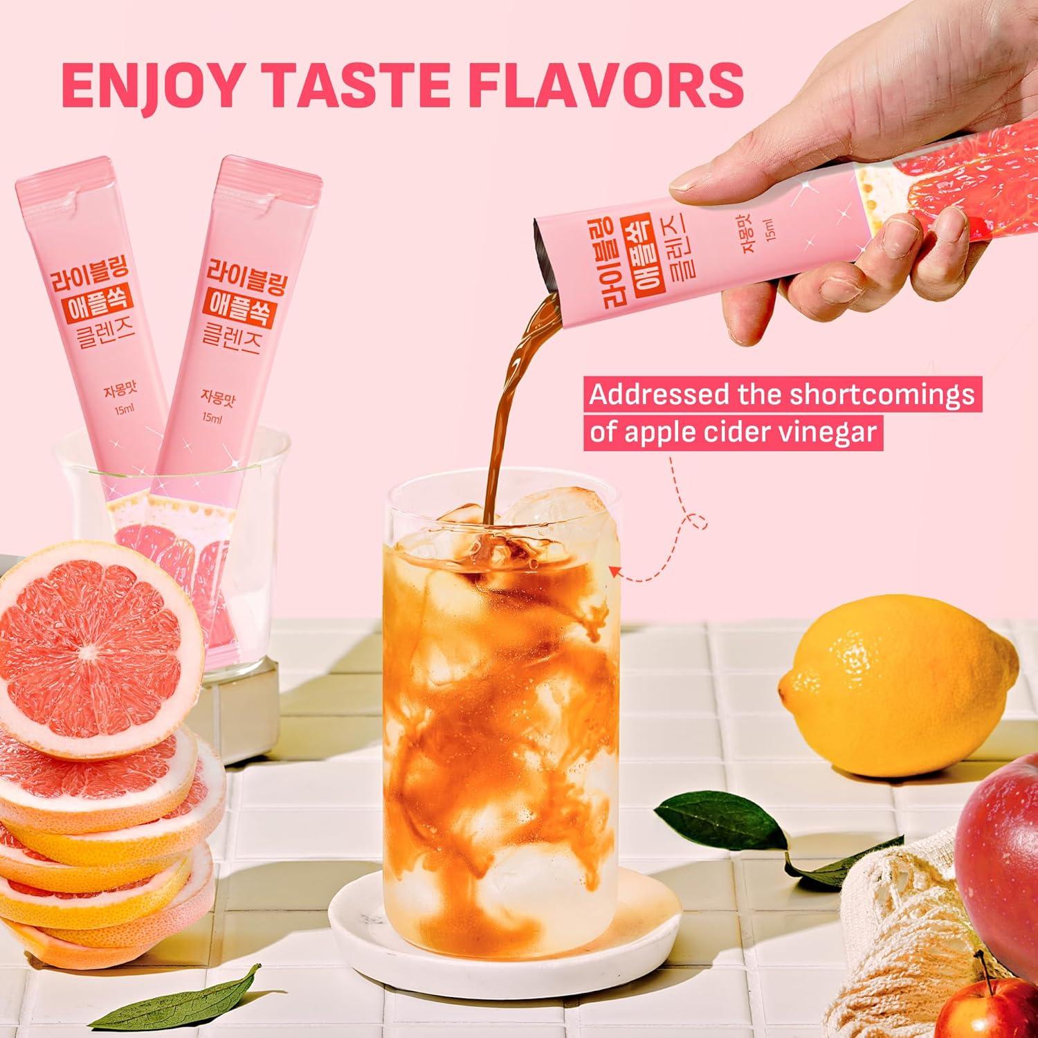 Palitos Líquidos de Vinagre de Sidra de Manzana F&L 450ml Sabor Pomelo