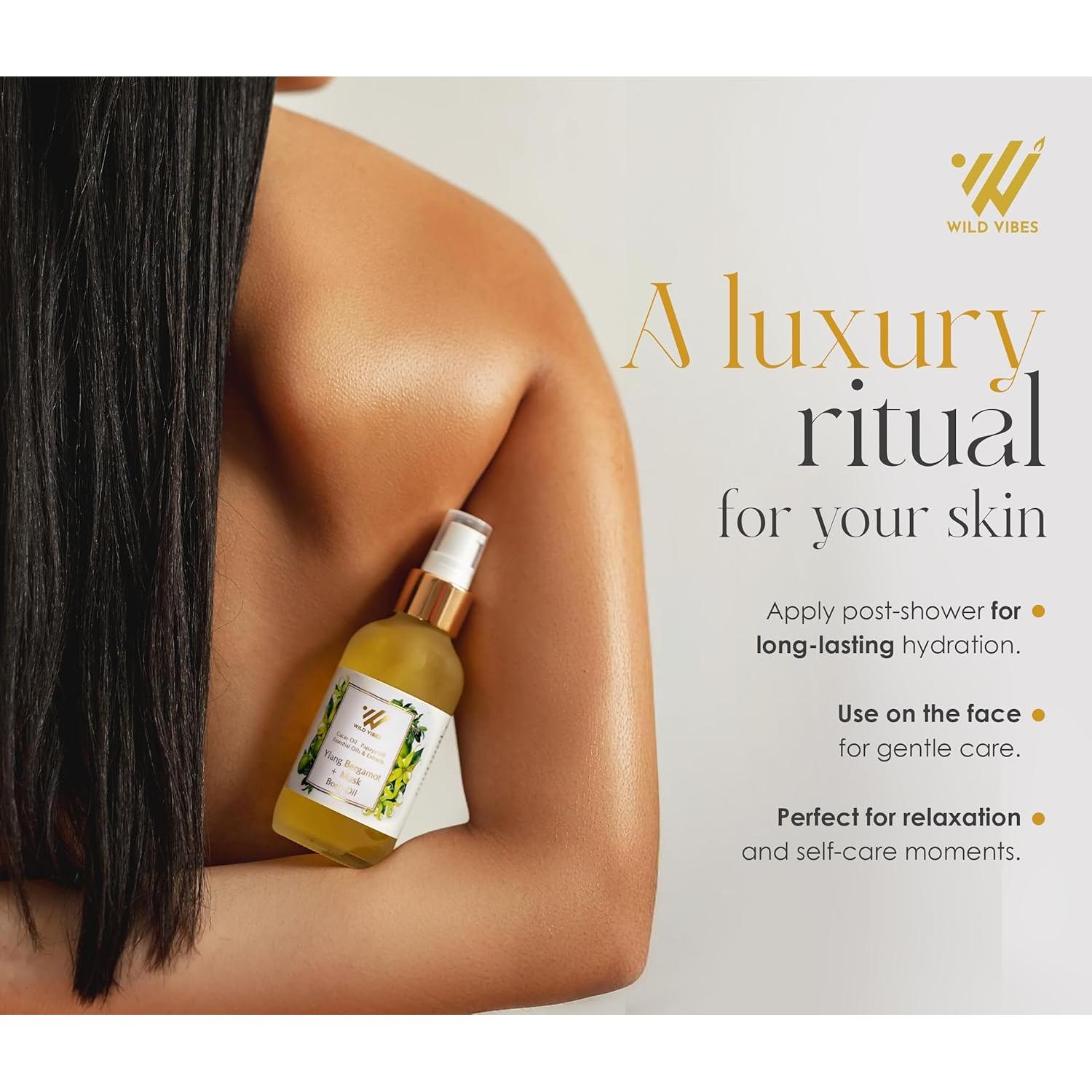 Aceite Corporal Orgánico Wild Vibes 118 ml Bergamota y Almizcle