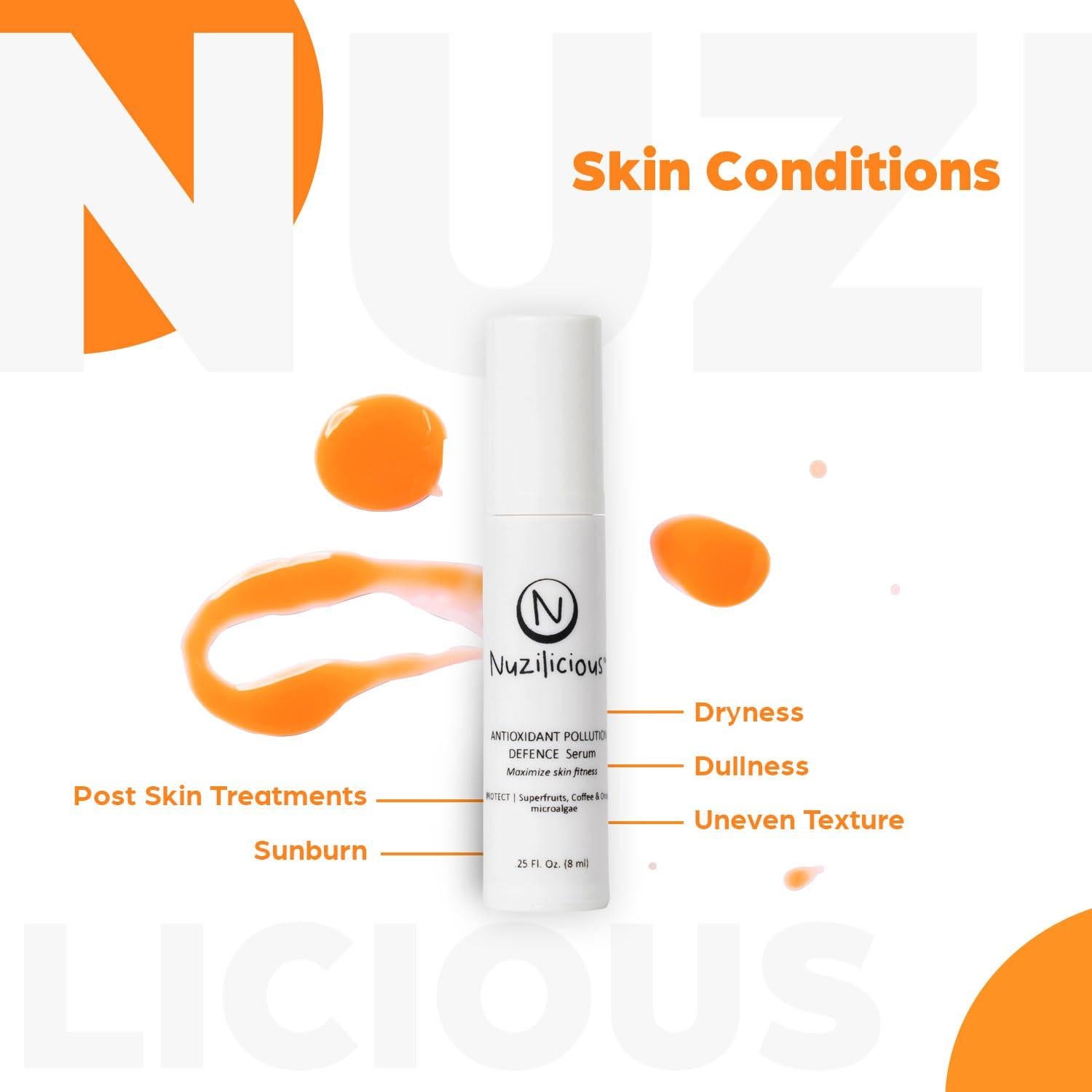 Suero Avanzado de Defensa de Piel Nuzilicious 7.09 ml Vegano