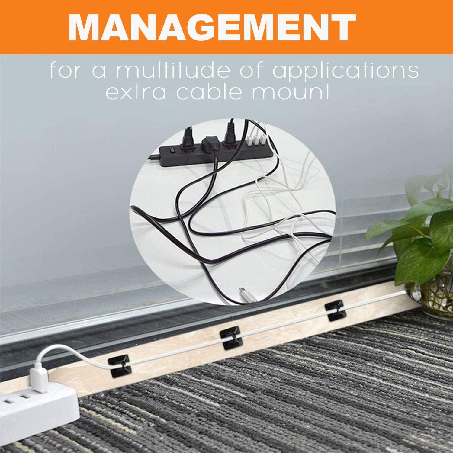 30 Montajes Adhesivos para Bridas Rythcraft 2" Nylon Blanco