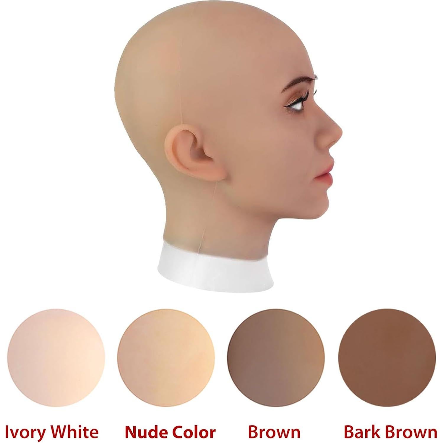 Máscara de Silicona Suave YIQI para Crossdresser y Cosplay