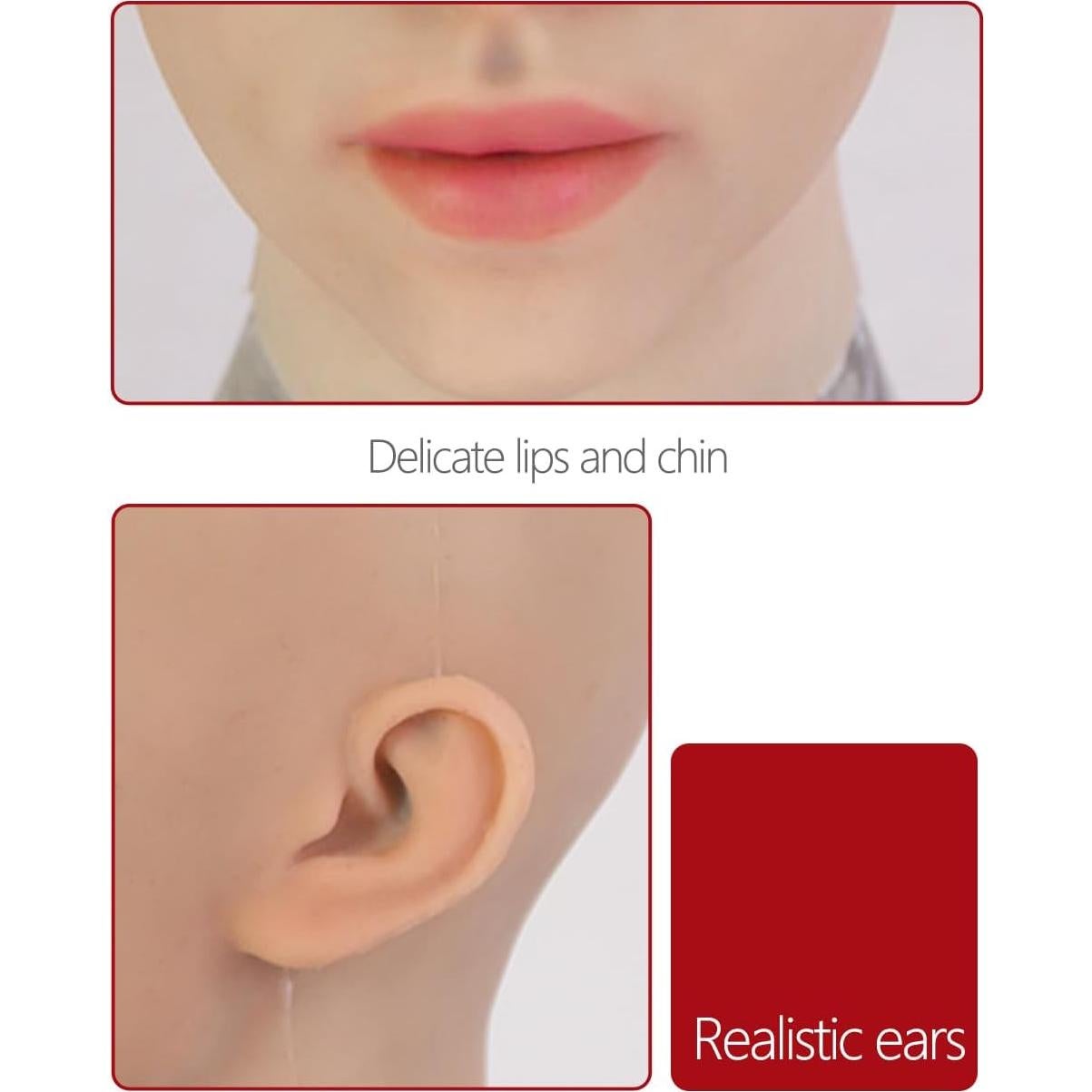 Máscara de Silicona Suave YIQI para Crossdresser y Cosplay