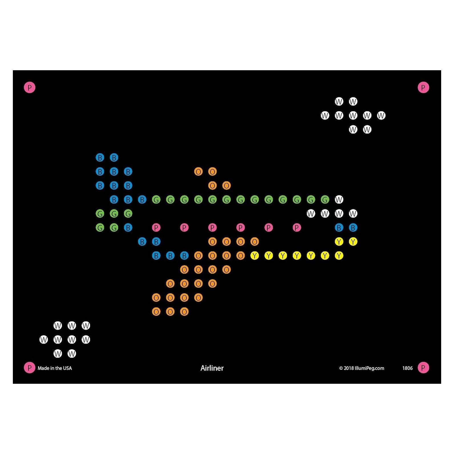 Plantillas de Recarga IllumiPeg para Lite Brite Retro 12 Hojas