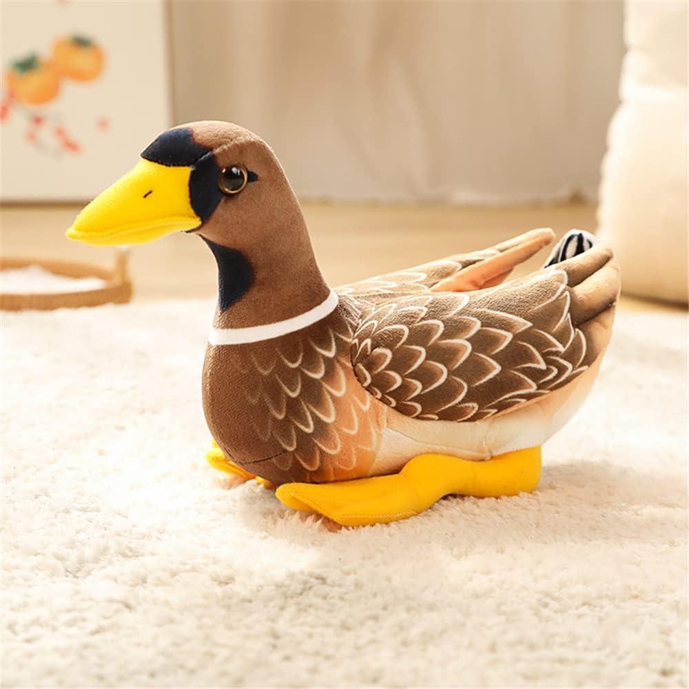 Juguete de Peluche Pato Mallard JIANEEXSQ 28 cm Marrón