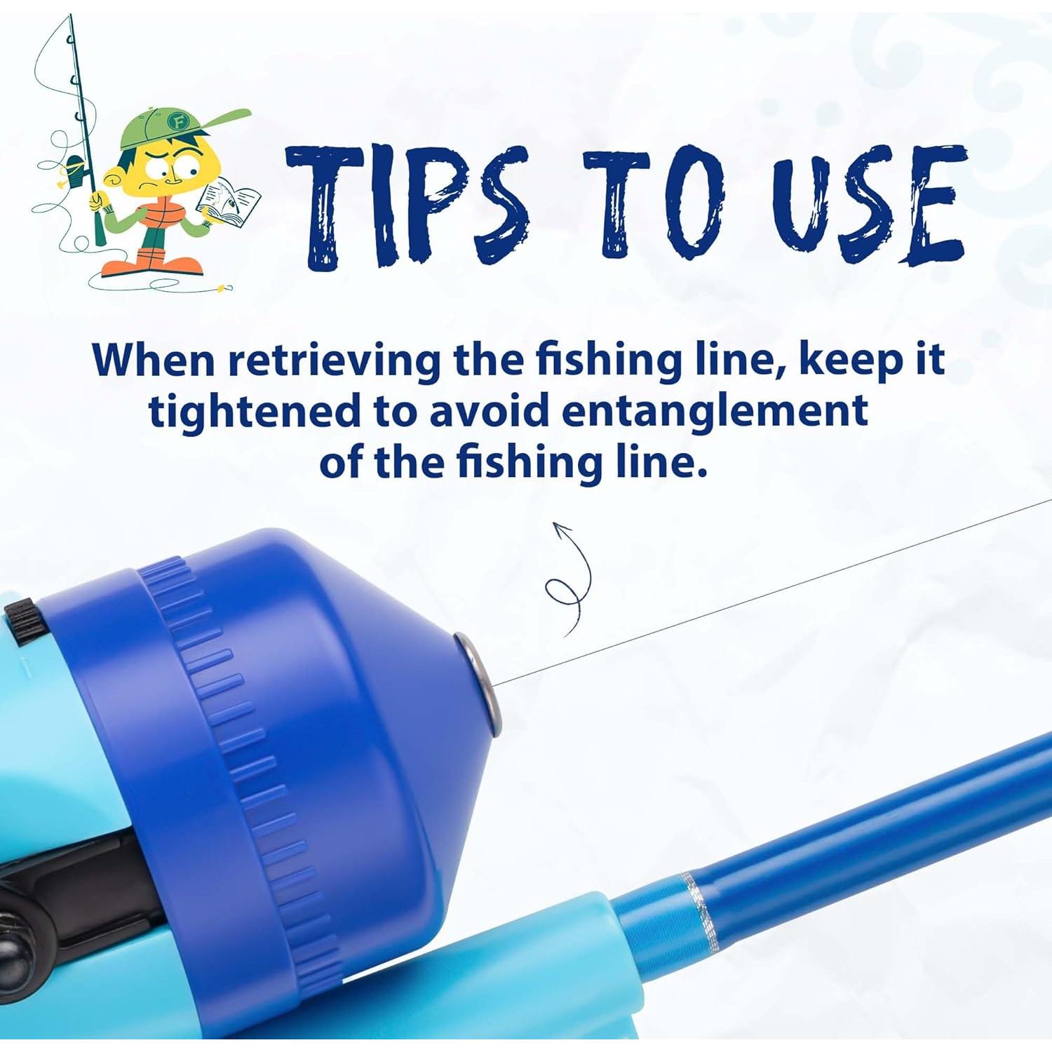 Caña de Pesca Telescópica WIDDEN para Niños 101.6 cm