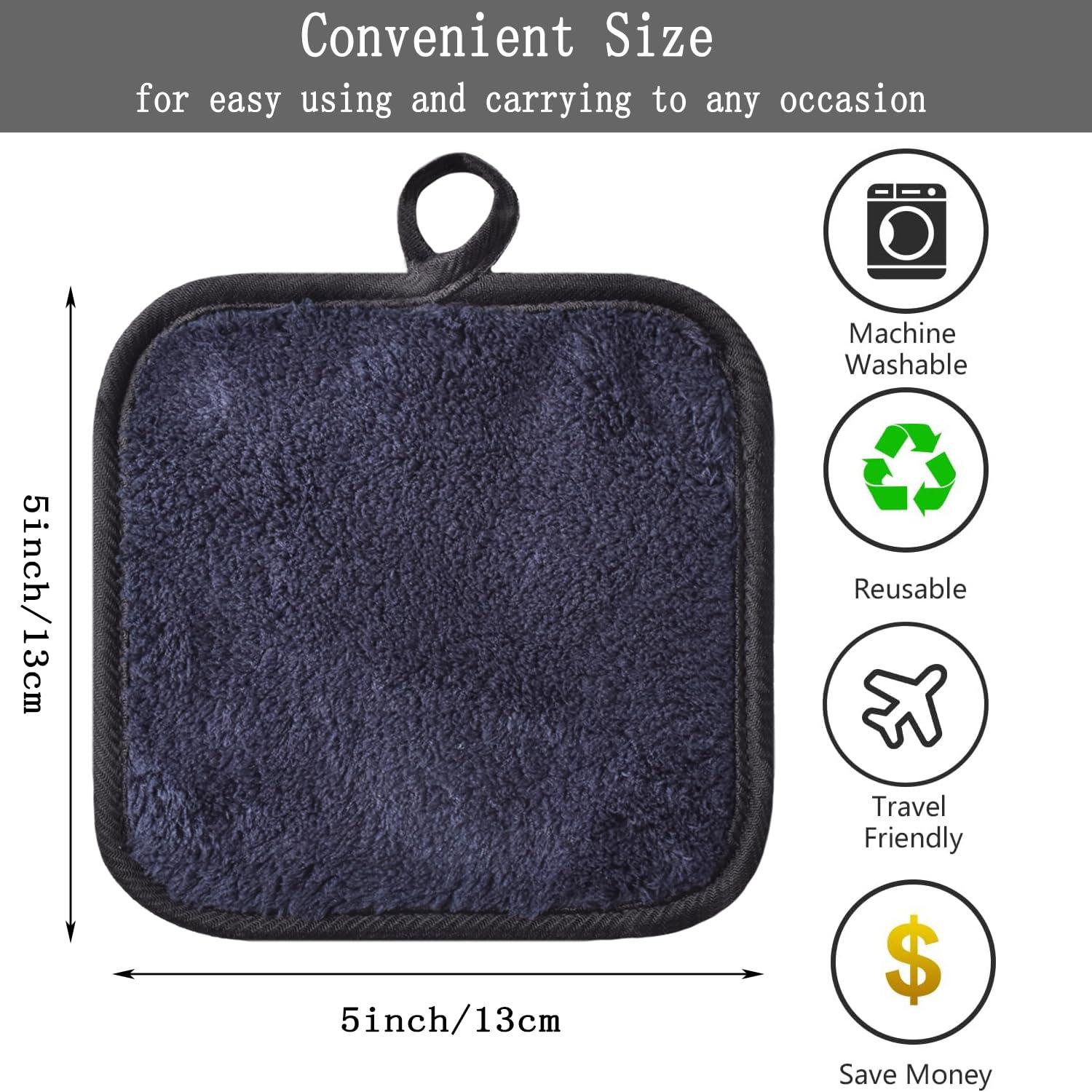 Toallitas Desmaquillantes Reutilizables BloomSesame 12.7x12.7cm 6 Pzas