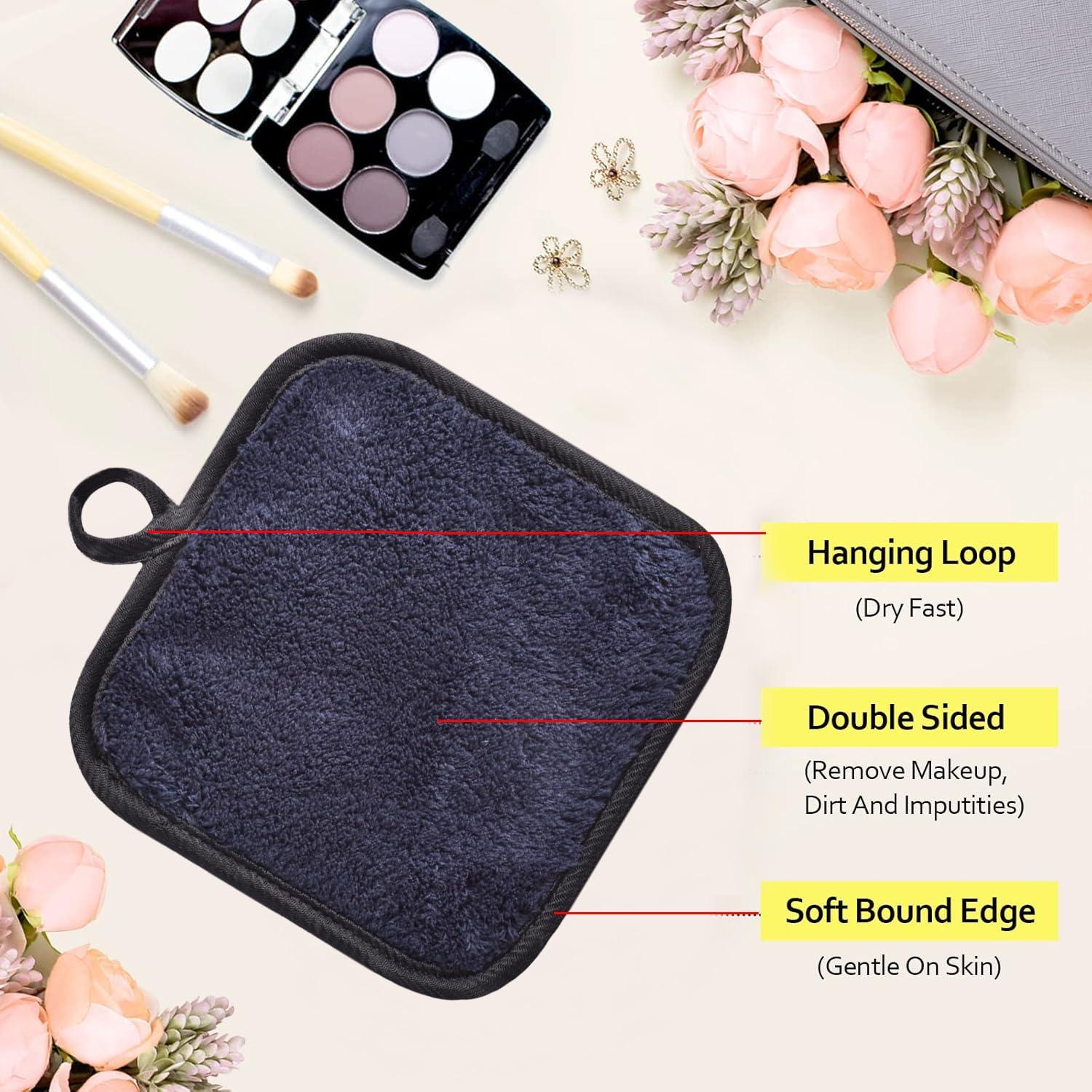 Toallitas Desmaquillantes Reutilizables BloomSesame 12.7x12.7cm 6 Pzas