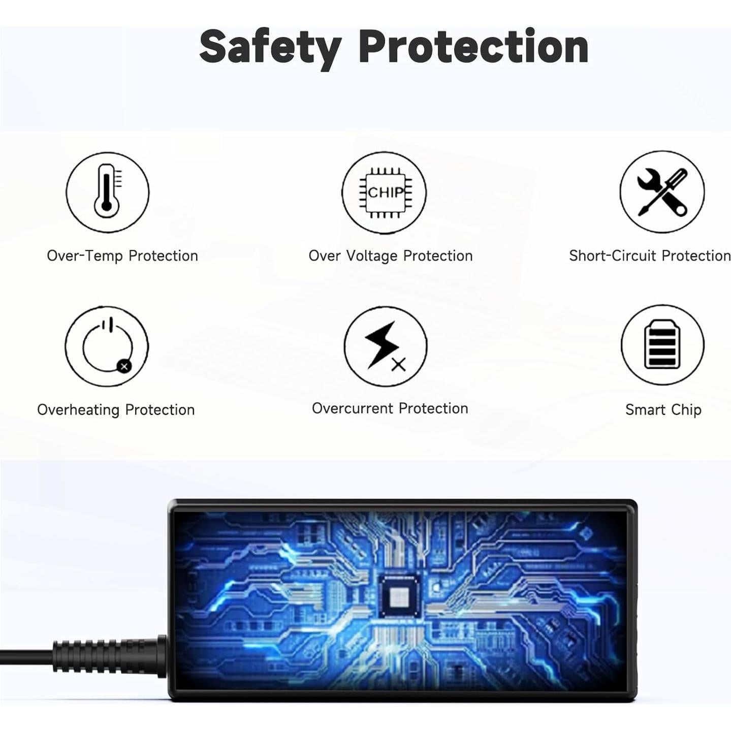 Cargador de Laptop 45W ROLADA 19.5V Punta Azul 4.5mm