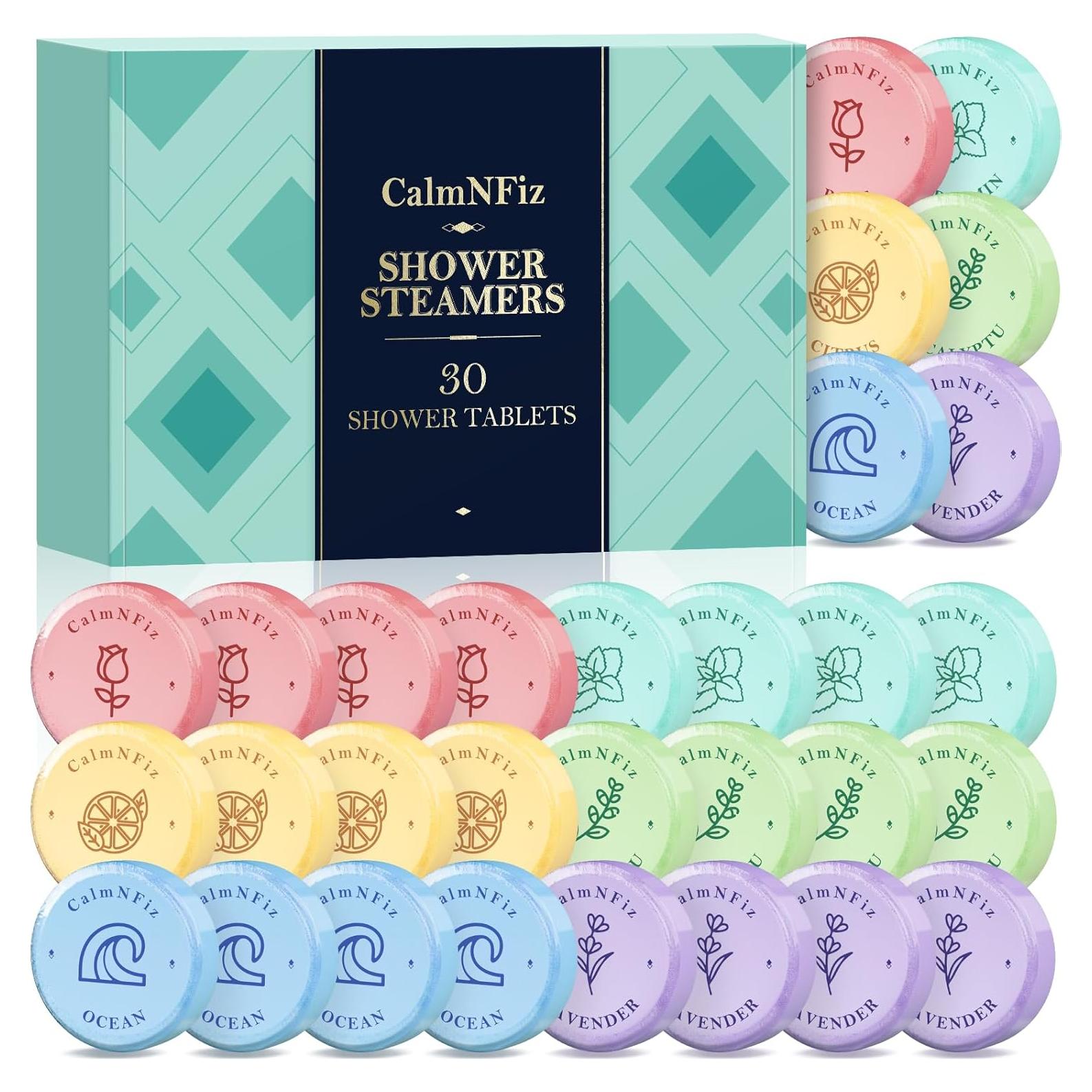 Paquete de 30 pastillas de vapor CalmNFiz para ducha