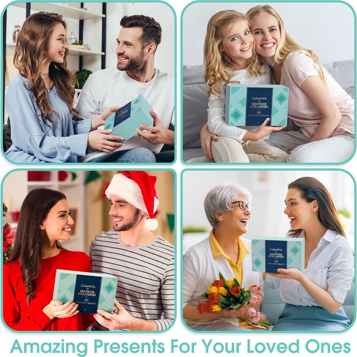 Paquete de 30 pastillas de vapor CalmNFiz para ducha