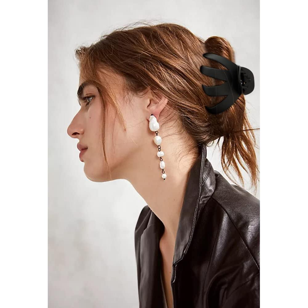 Pinzas para el cabello Jumbo Atoden - 8 cm - Paquete de 5