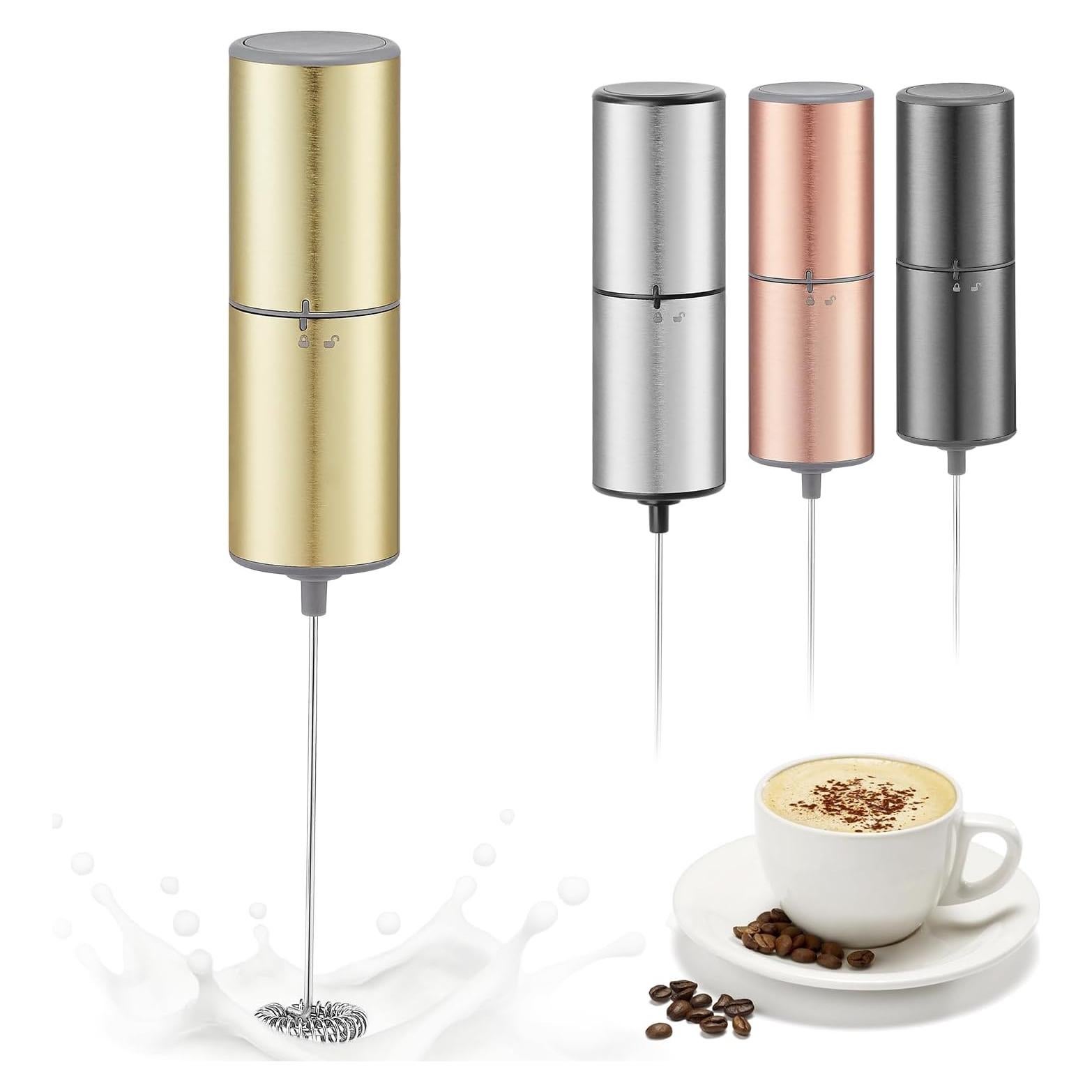 Espumador de Leche Eléctrico ELMWAY KJBQ-9 Dorado a Batería