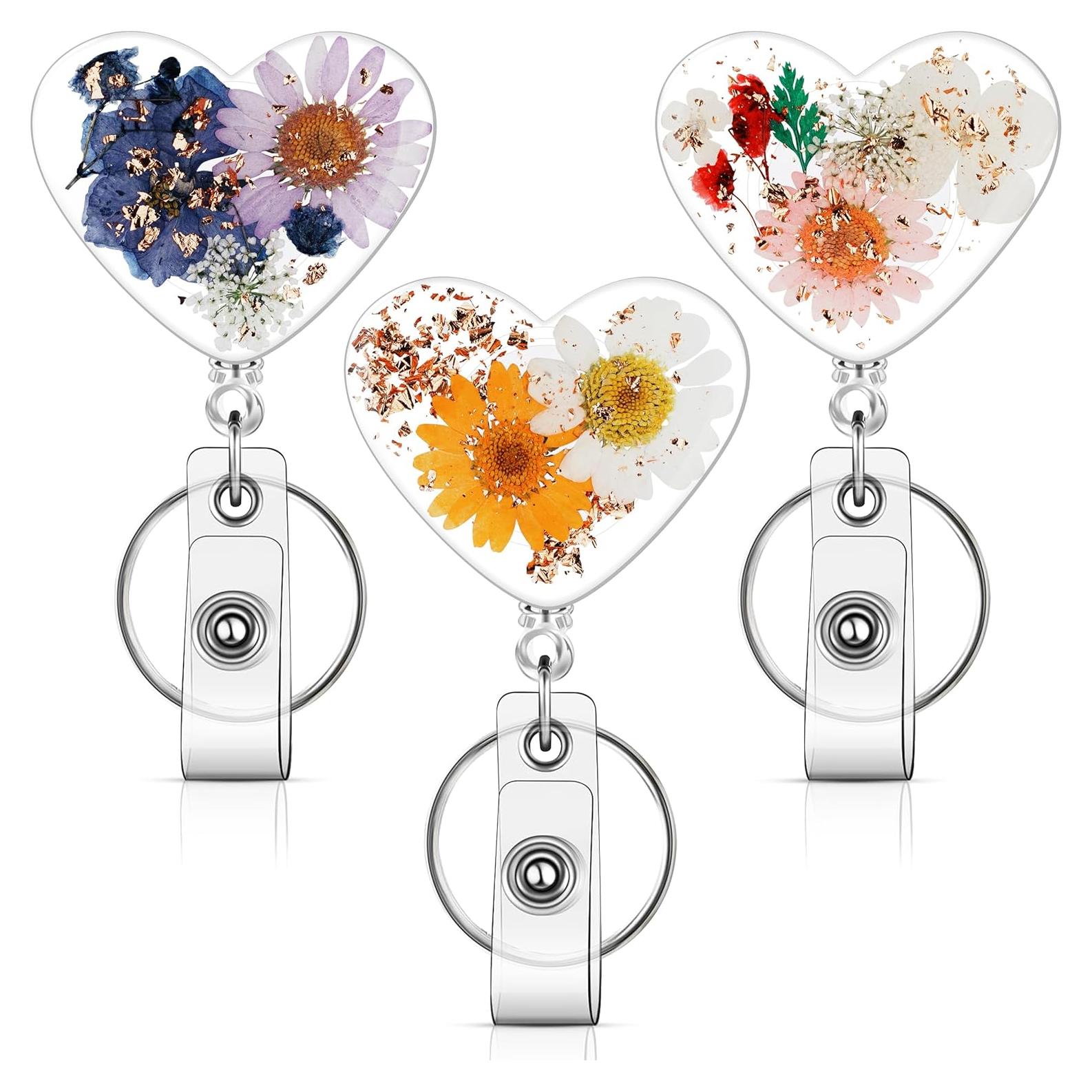 Set de 3 Ruedas de Insignia Floral HLQHXWHZT - 4 cm