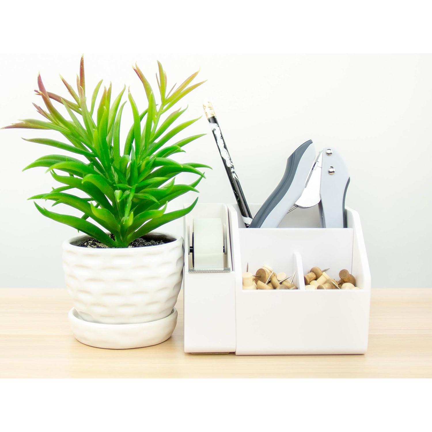 Perforadora manual Bostitch 2402 EZ Squeeze 10 hojas gris/azul