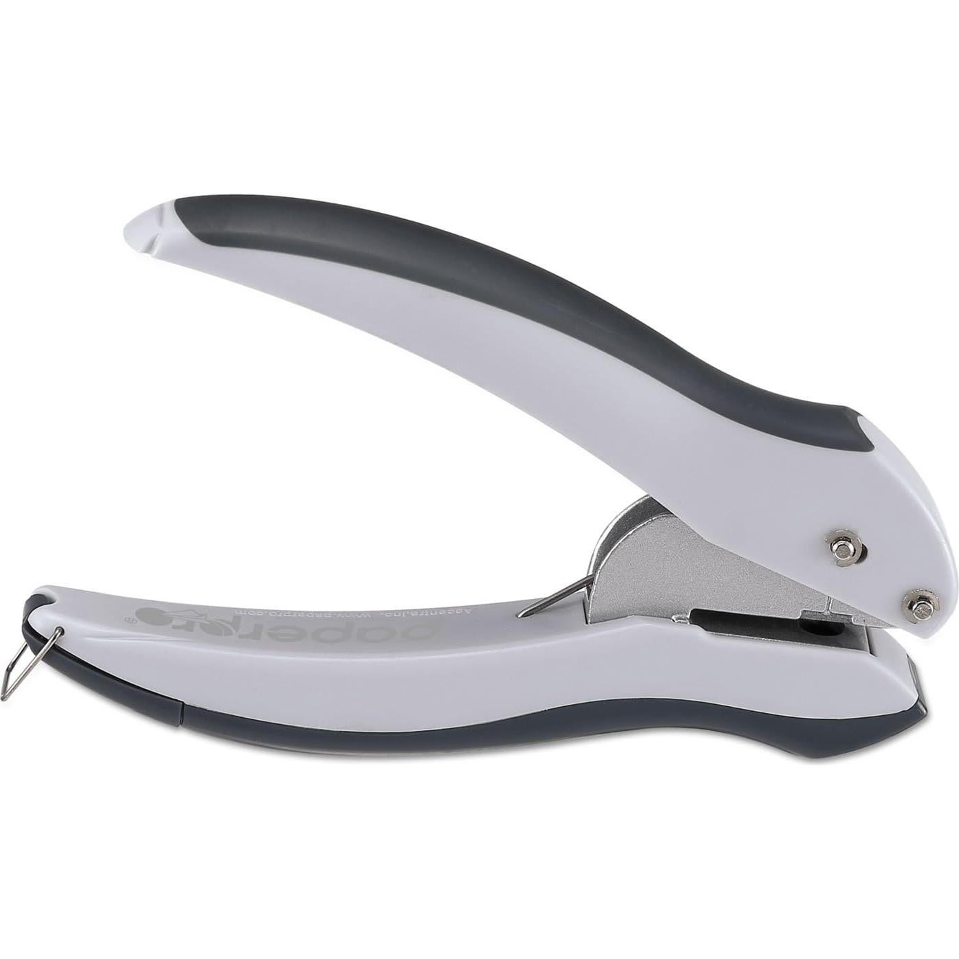 Perforadora manual Bostitch 2402 EZ Squeeze 10 hojas gris/azul