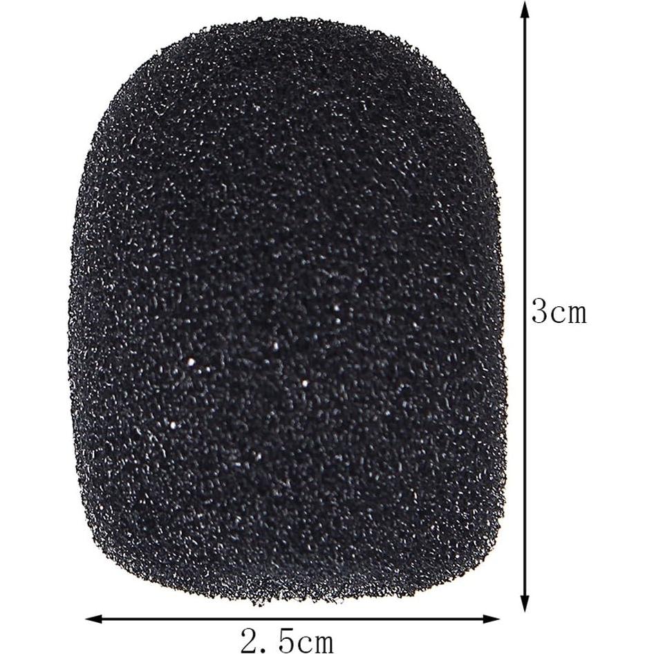 Paquete de 15 protectores de micrófono de espuma SUMAJU 30x22mm