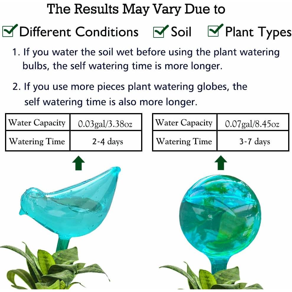 Esferas de Autorriego para Plantas Logresy - 10 Piezas