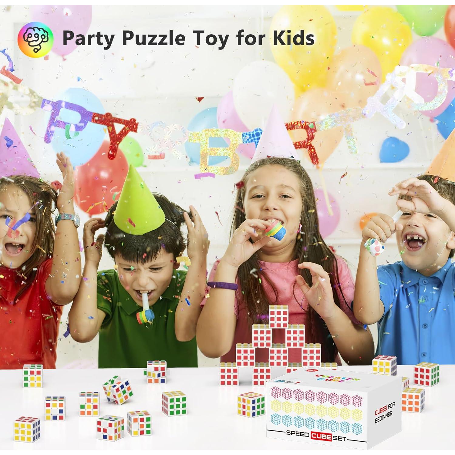 24 Mini Cubos Rompecabezas Vdealen 3x3 para Niños - 3 cm