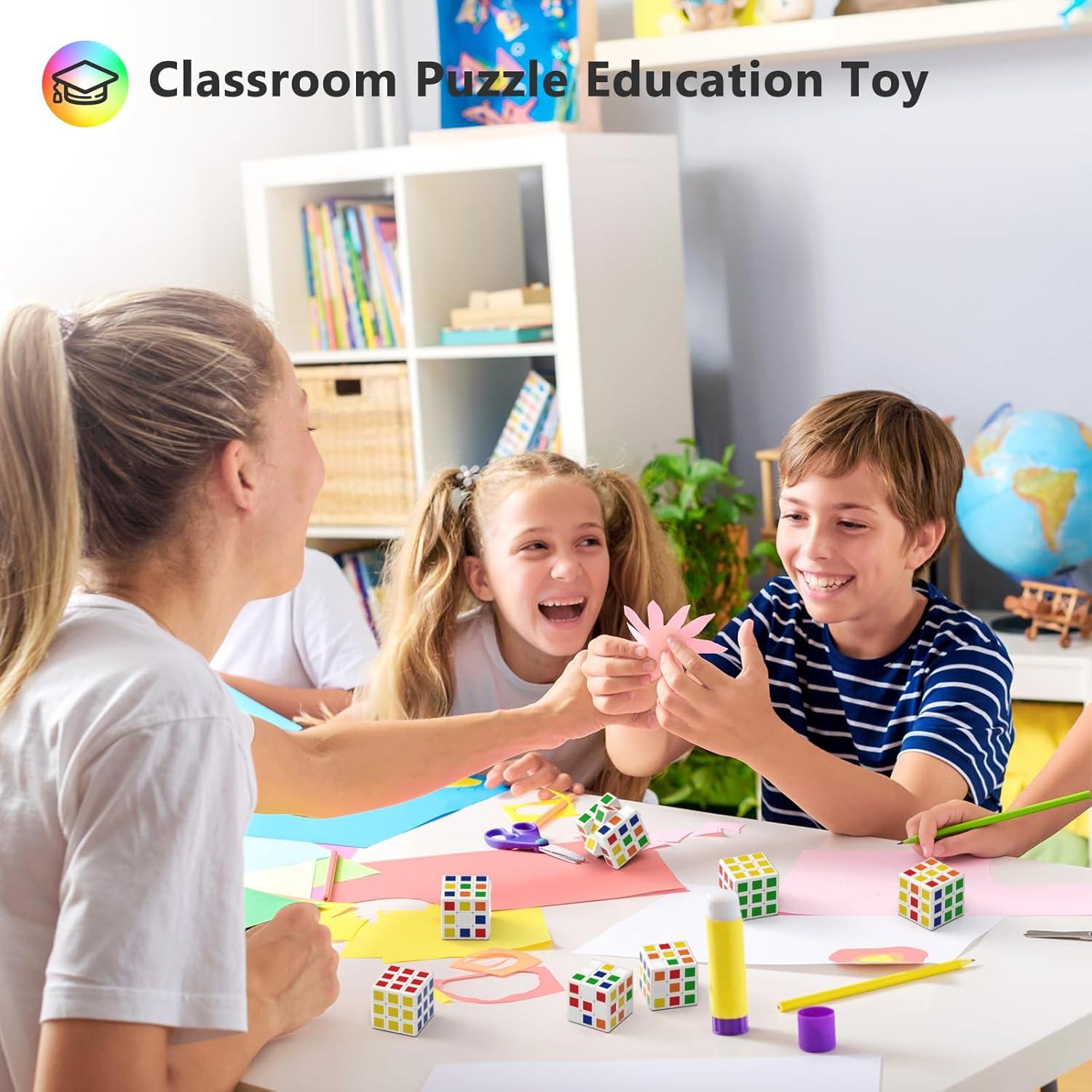 24 Mini Cubos Rompecabezas Vdealen 3x3 para Niños - 3 cm