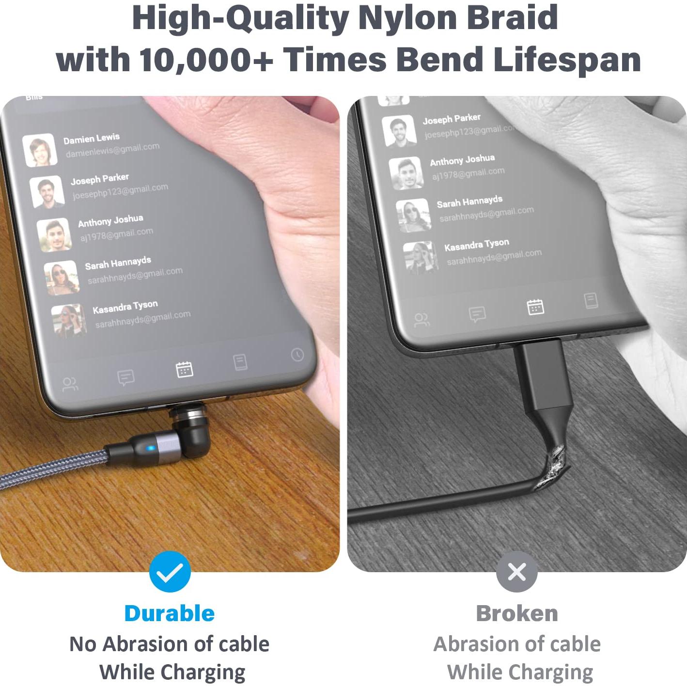 Cable de Carga Magnético 4 en 1 Aripps 1-3m Nylon Trenzado