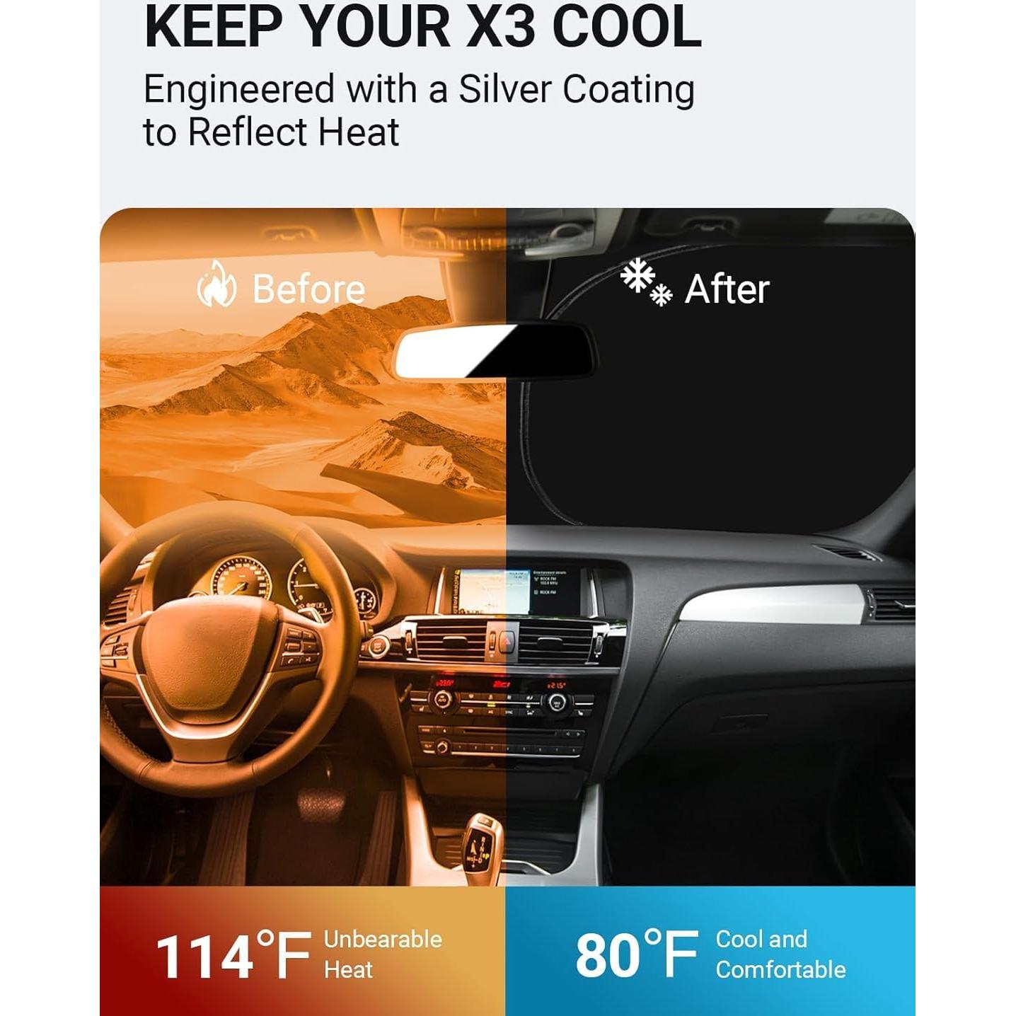 Parasol de Parabrisas Proadsy para BMW X3 2011-2017 4 Capas