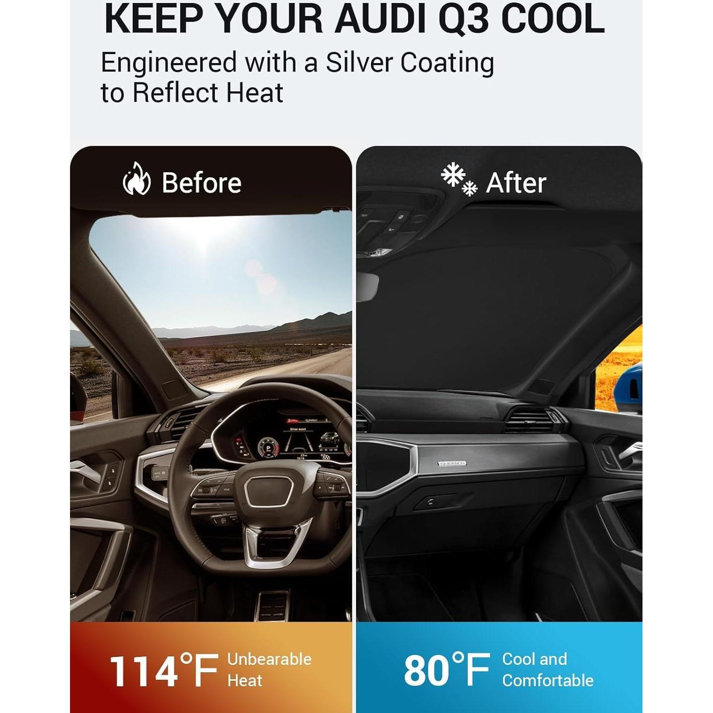 Protector Solar Parabrisas Proadsy Audi Q3 2019-2026 4 Capas