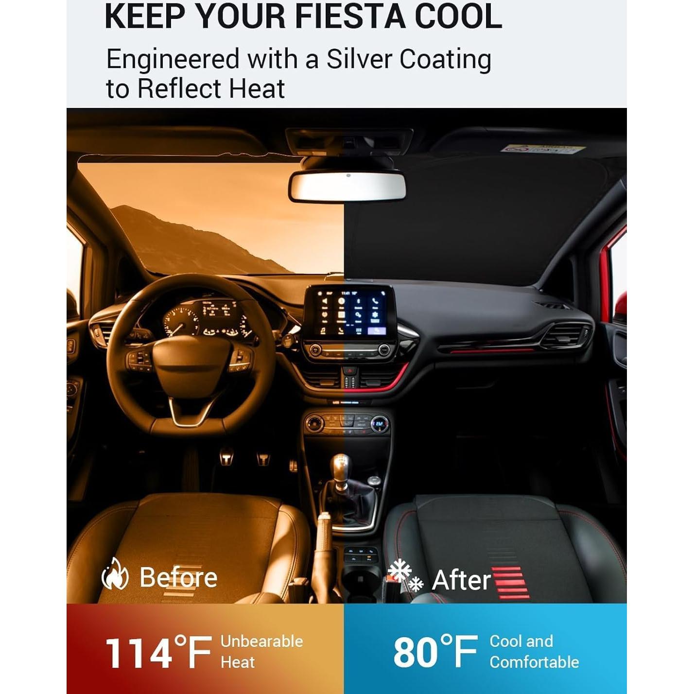 Protector Solar Parabrisas Proadsy Ford Fiesta 2017-2023 4 Capas