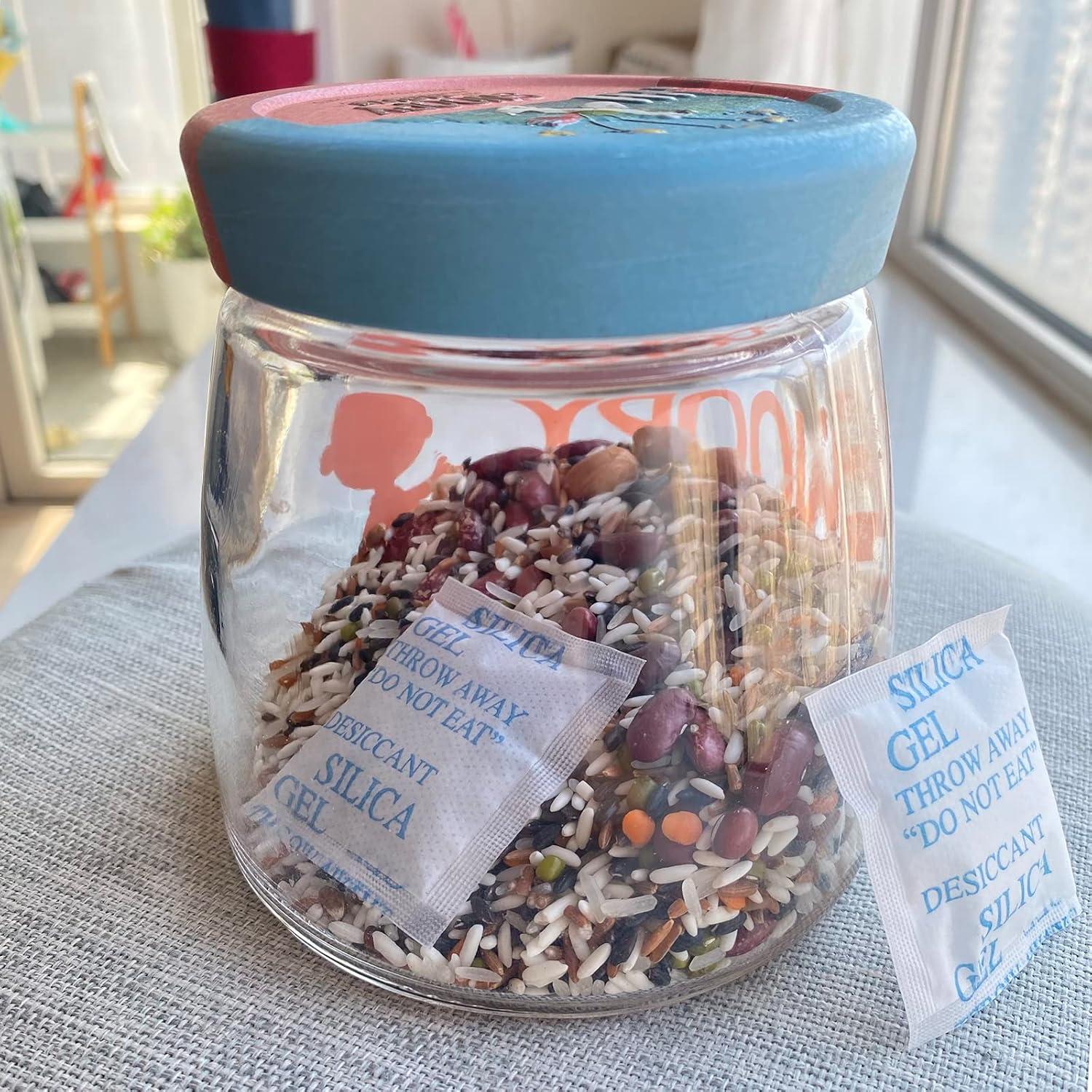 Paquetes de Gel de Sílice Grado Alimenticio 2g - 250 Pcs Absorbentes